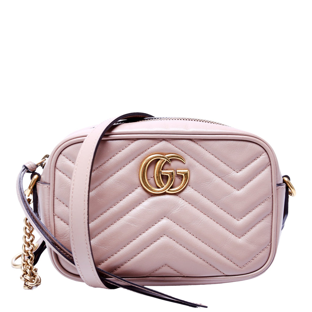 Gucci 448065 Marmont Mini Camera Bag Nude