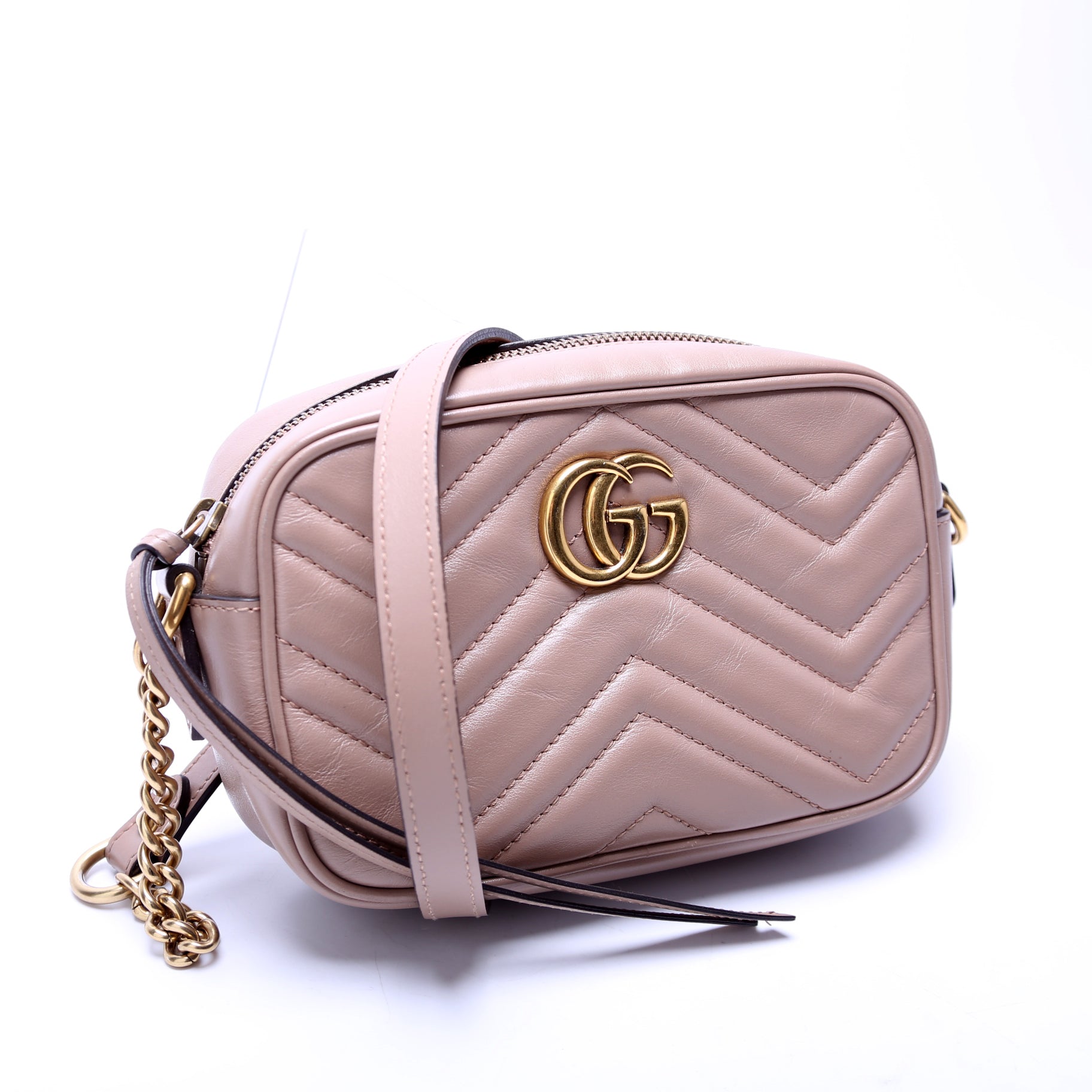 Gucci 448065 Marmont Mini Camera Bag Nude