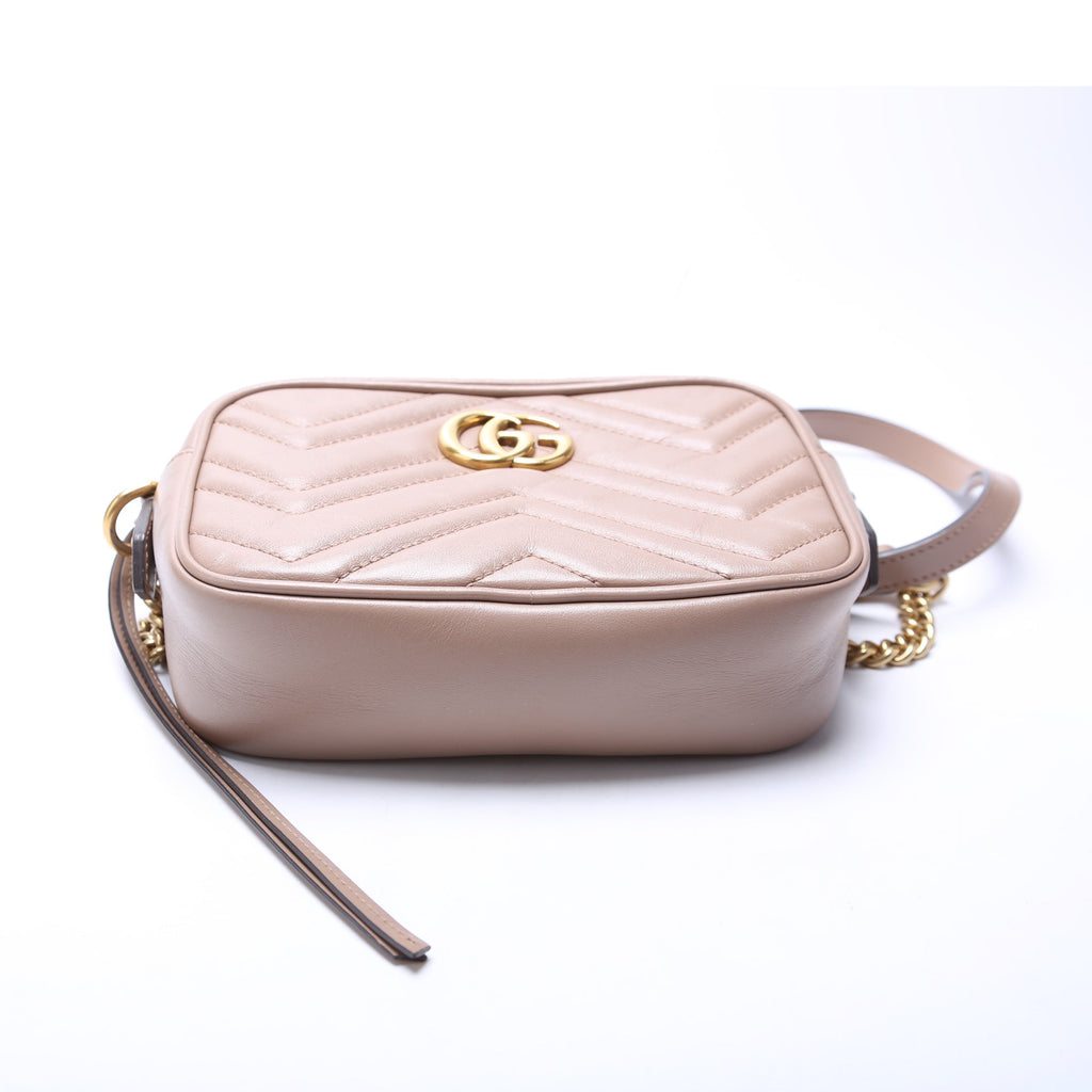 Gucci 448065 Marmont Mini Camera Bag Nude