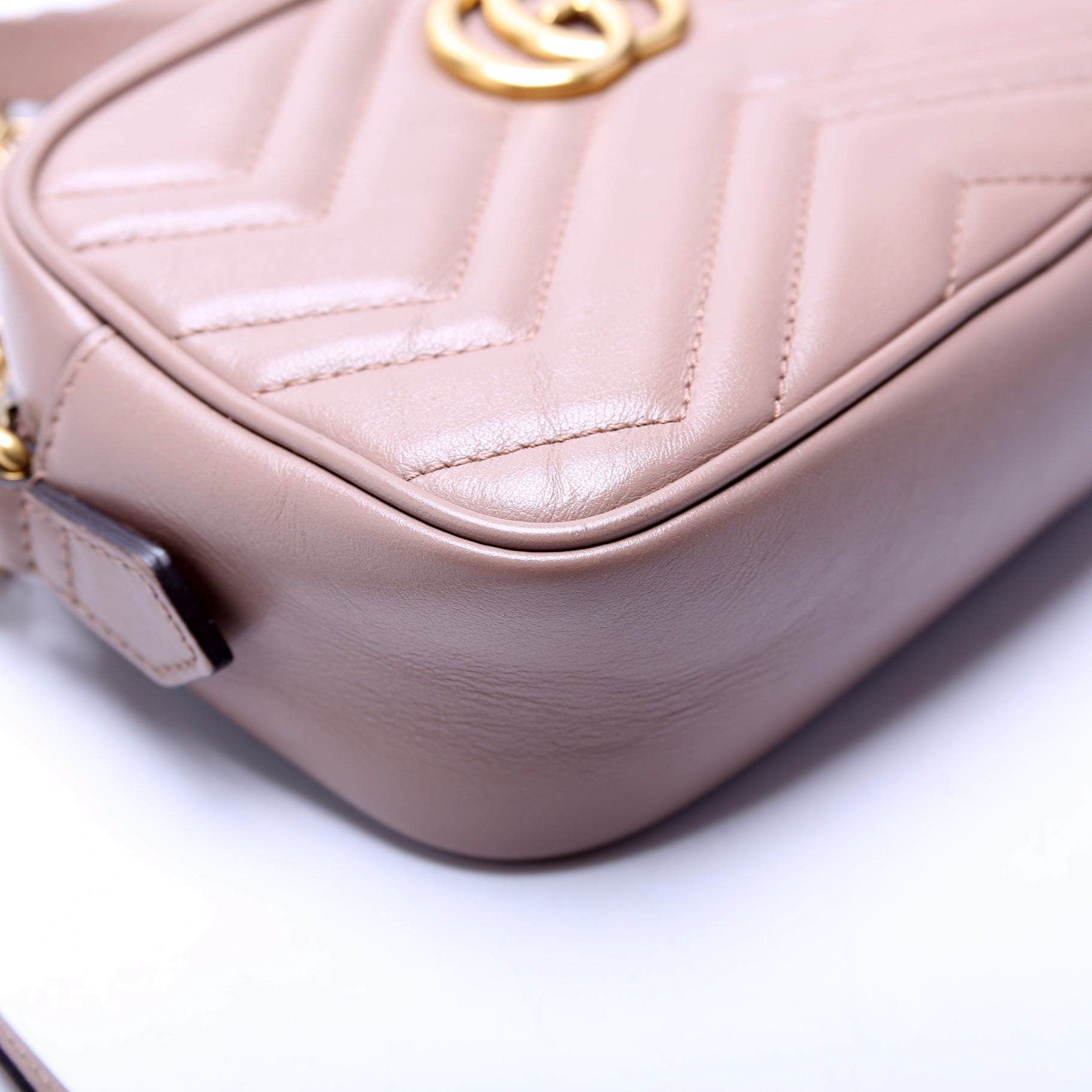 Gucci 448065 Marmont Mini Camera Bag Nude