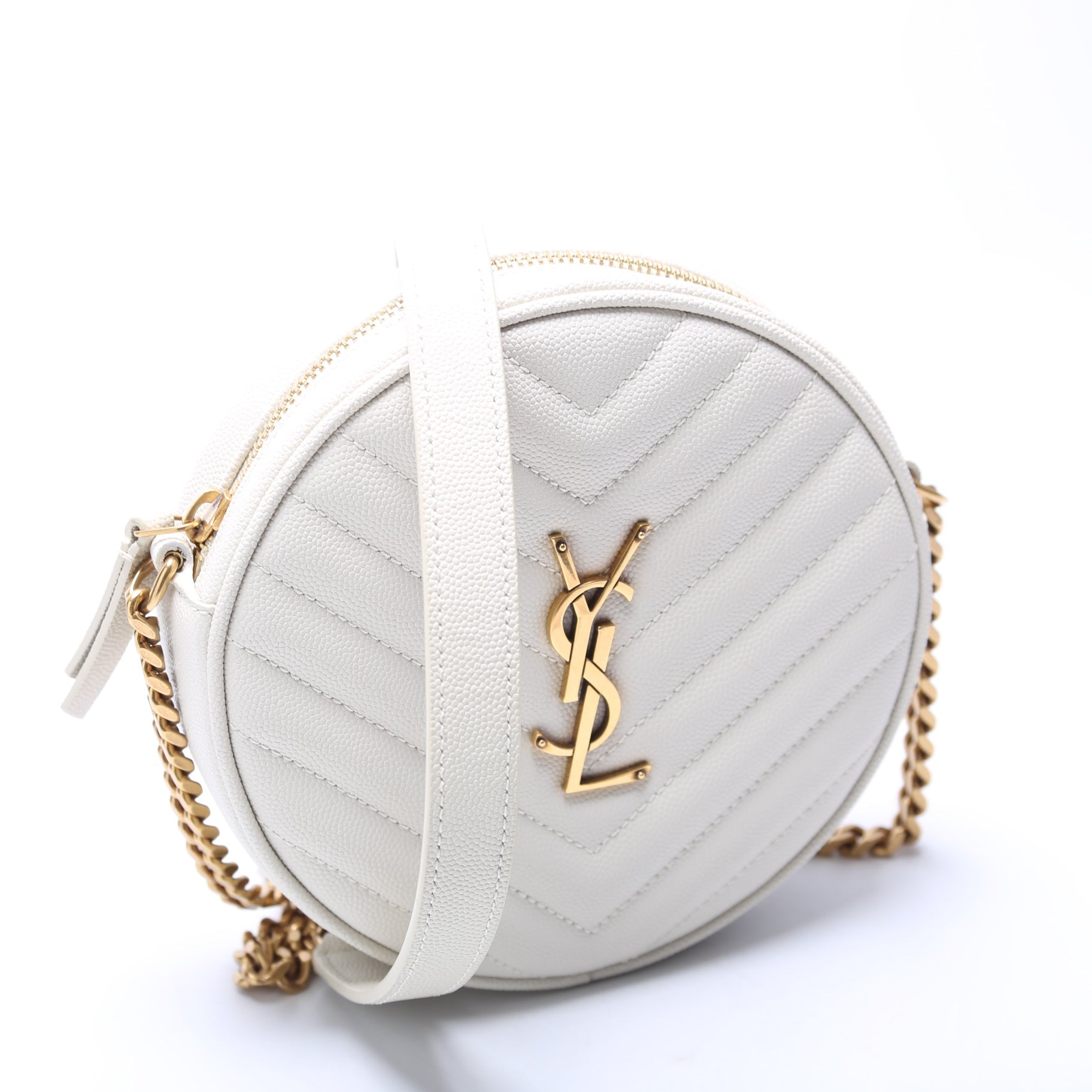 Grain De Round Camera Bag White