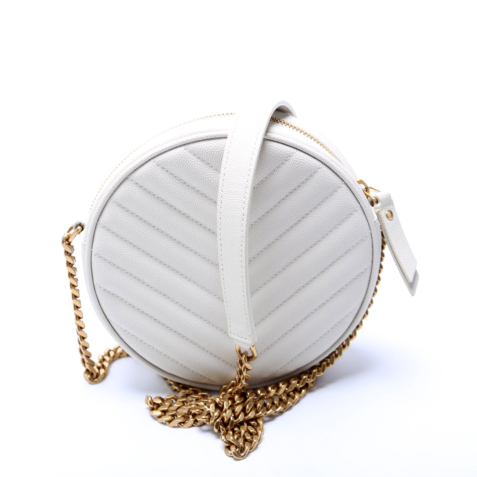 Grain De Round Camera Bag White