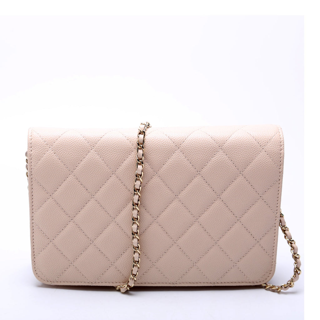 WOC Golden Class Quilted Caviar 24M Beige