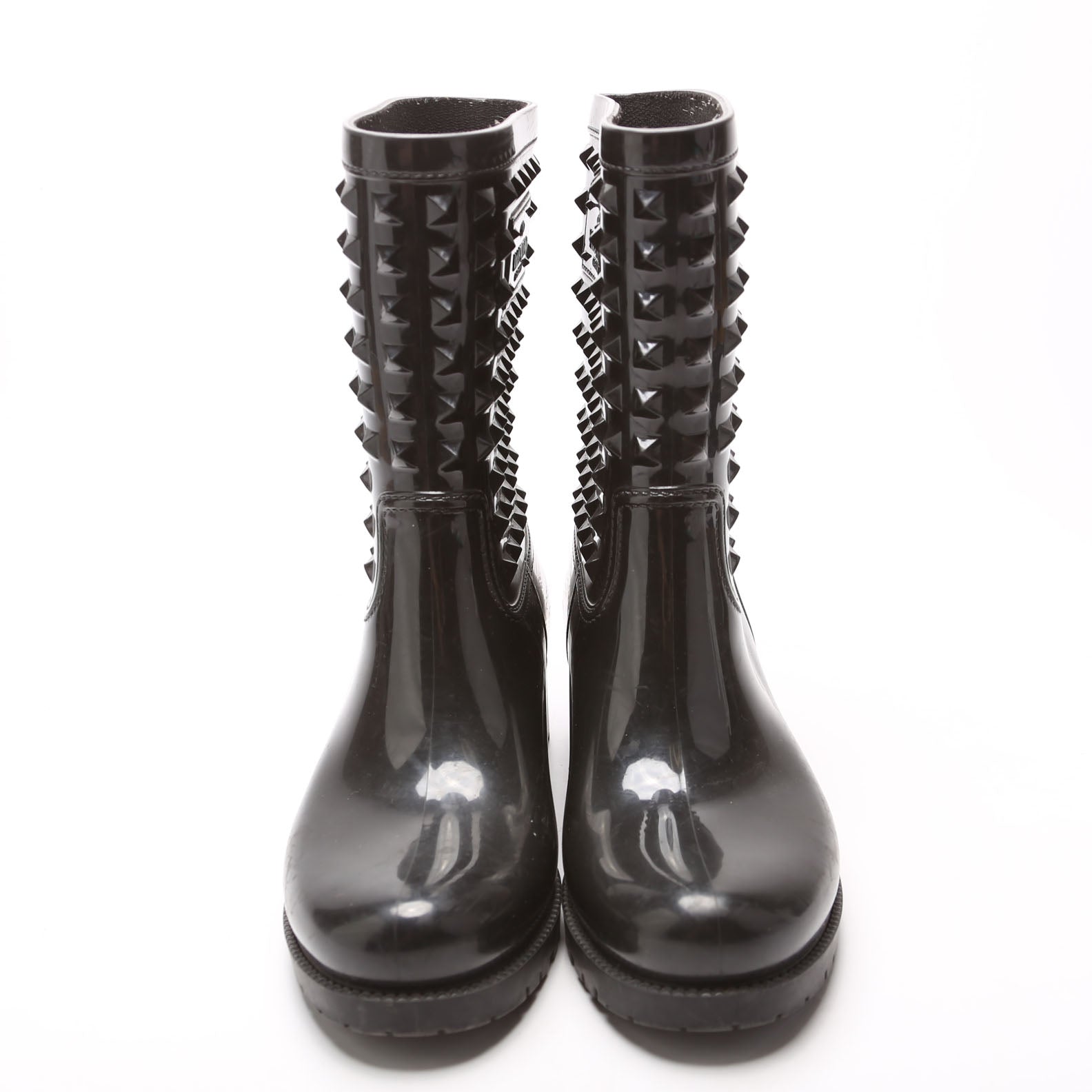 Rockstud Rubber Rain Boots Size 38