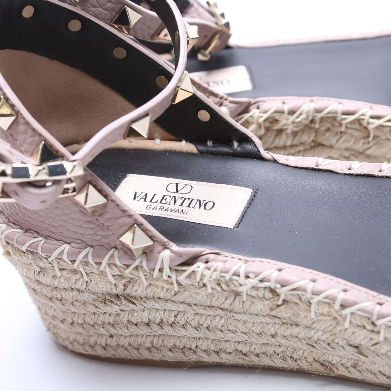 Rockstud Espadrille Wedges Size 38