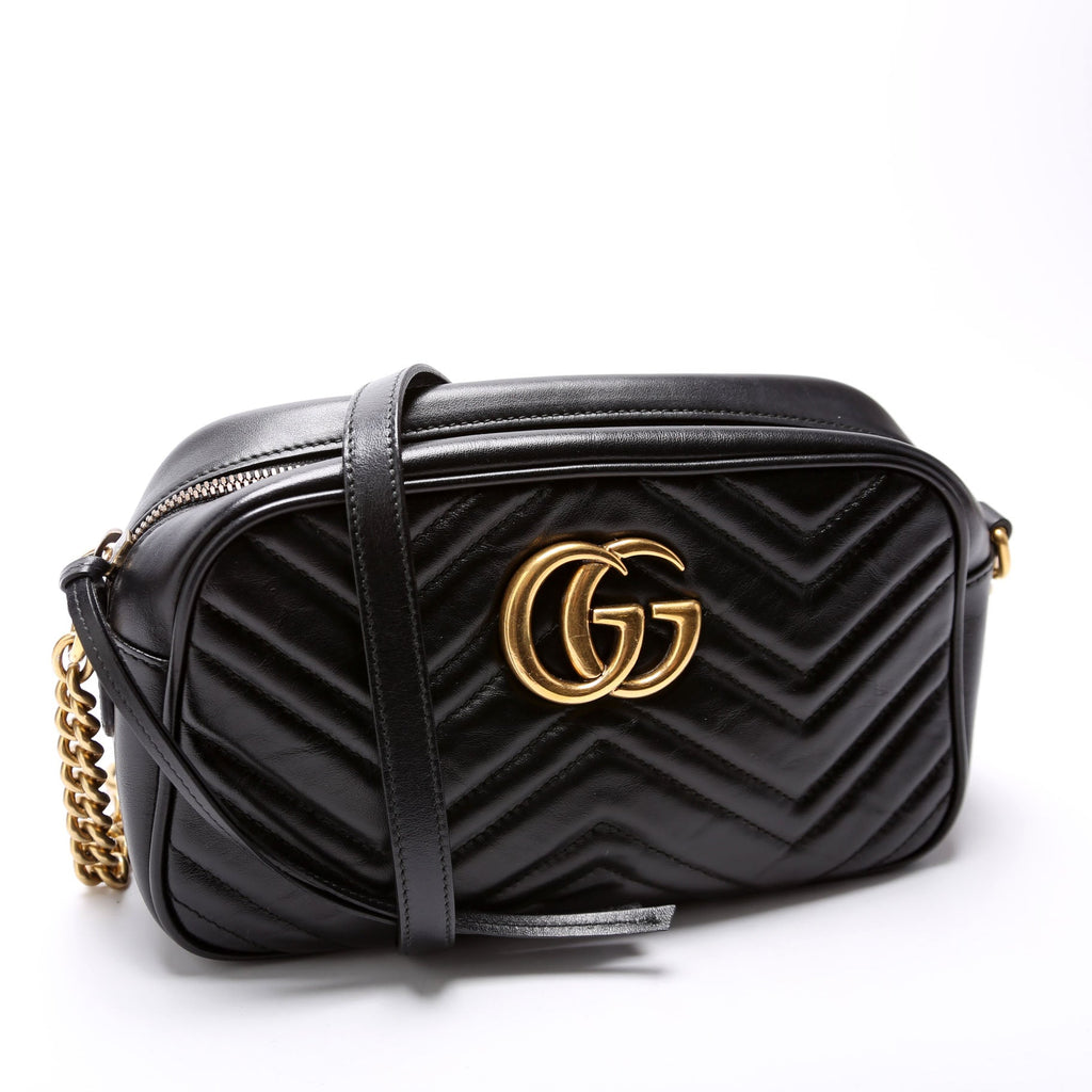 Marmont Small Leather Camera Black