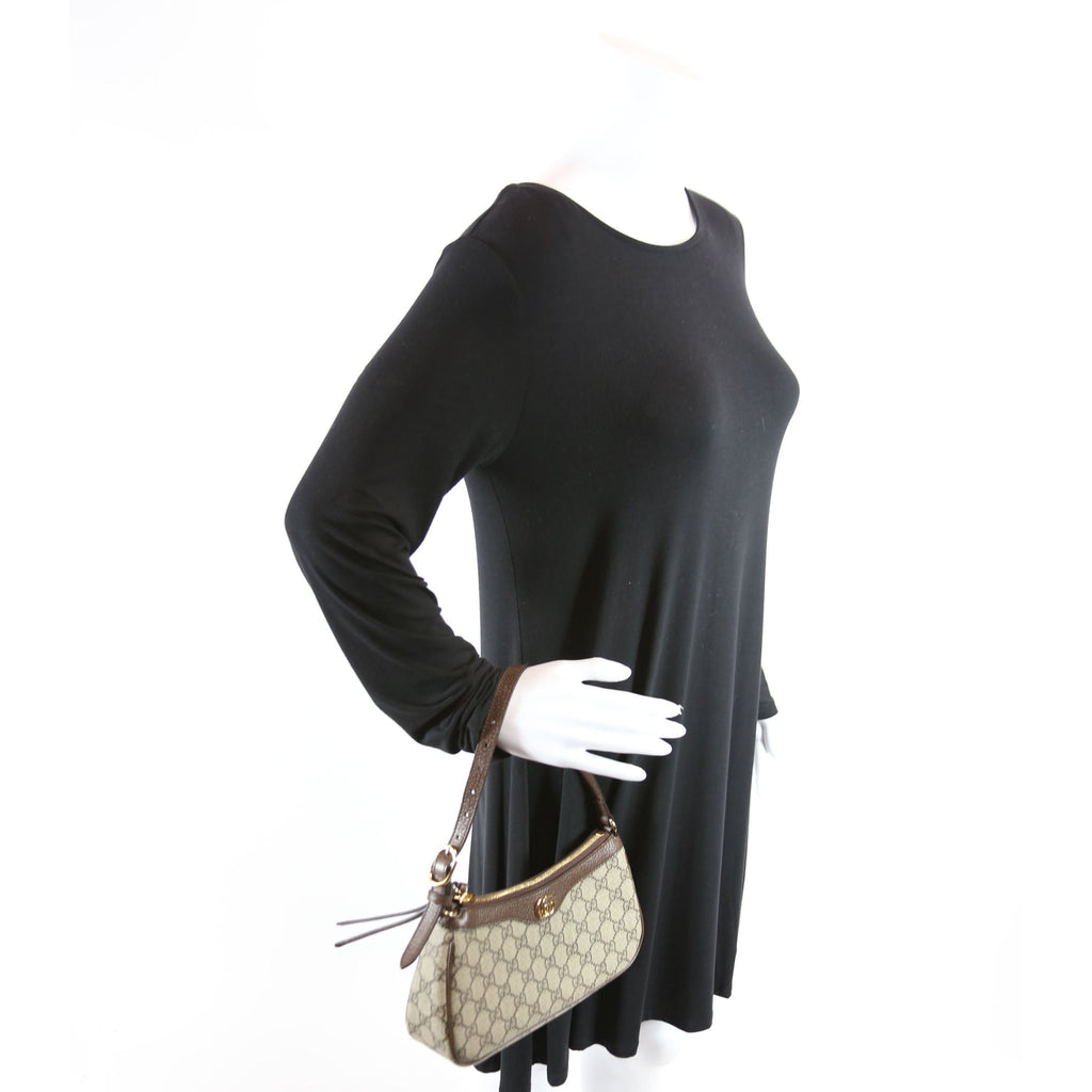 Ophidia GG Small Bag Brown