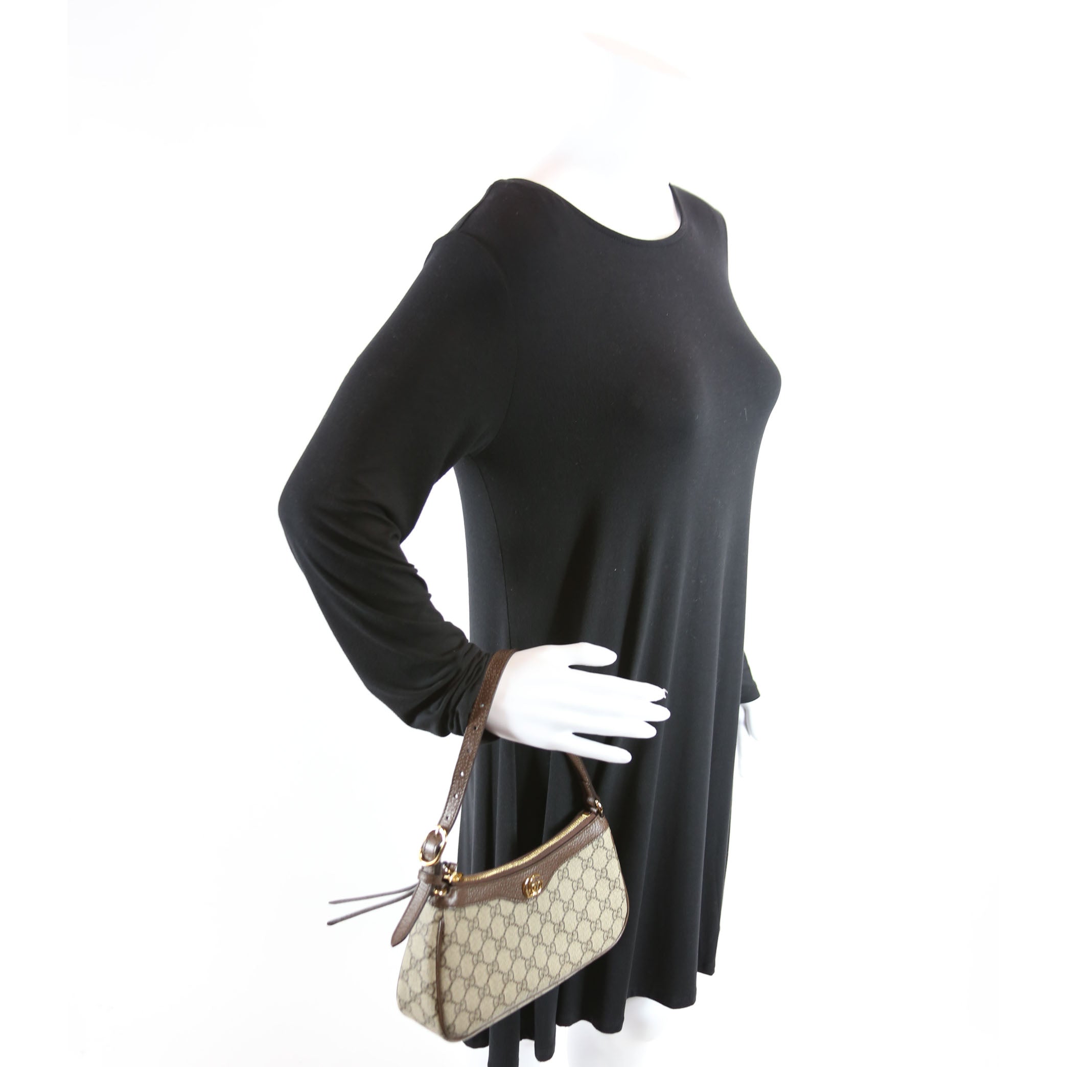Ophidia GG Small Bag Brown