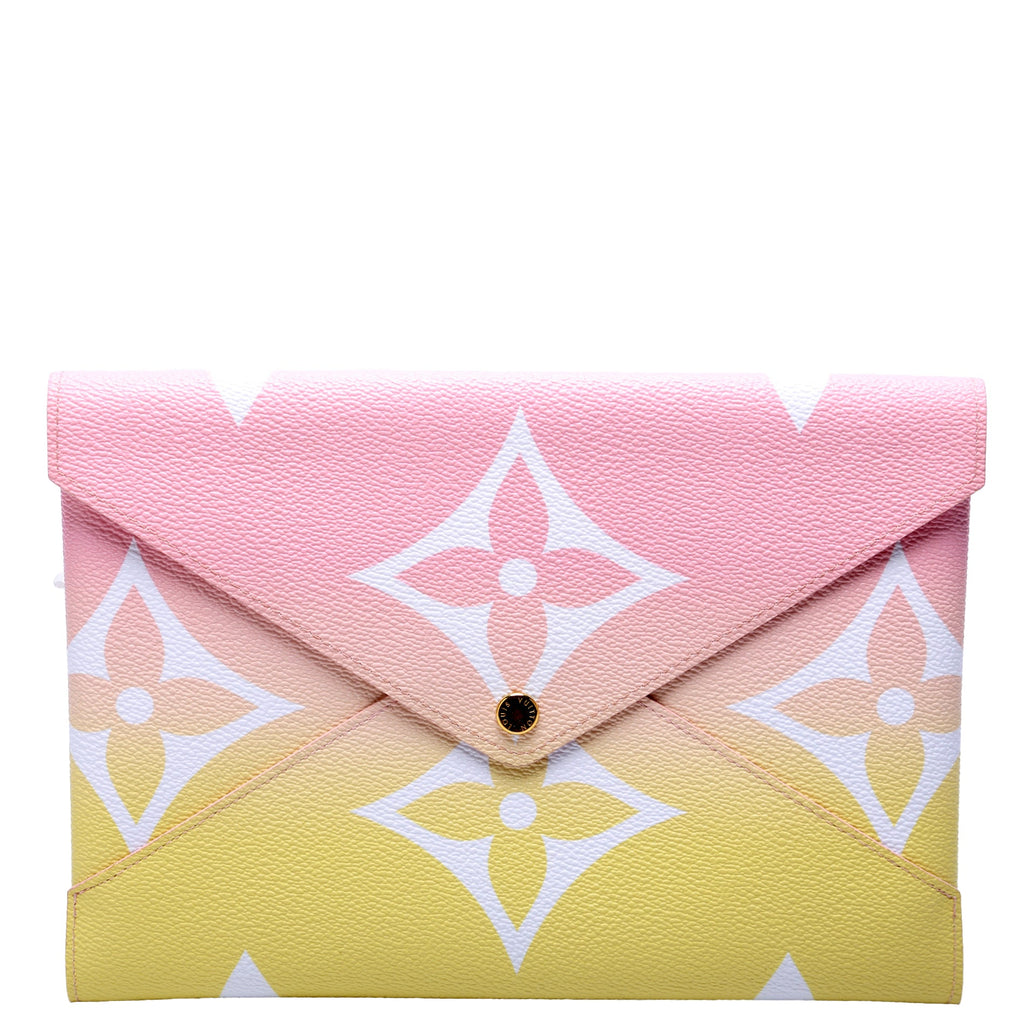 Kirigami Pouch Large By The Pool Pink/Yellow