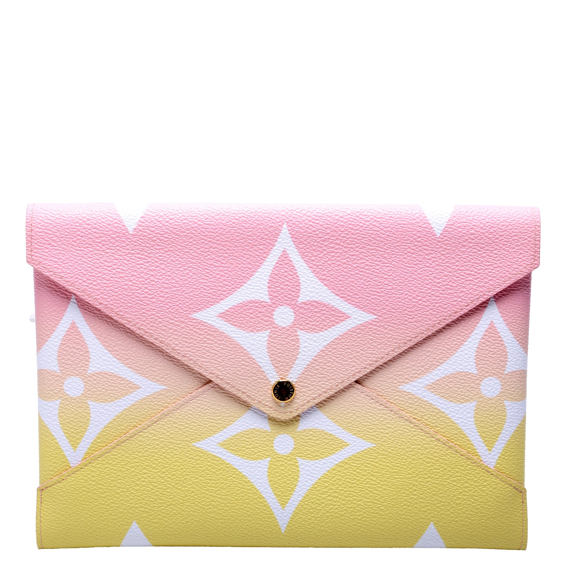 Kirigami Pouch Large By The Pool Pink/Yellow