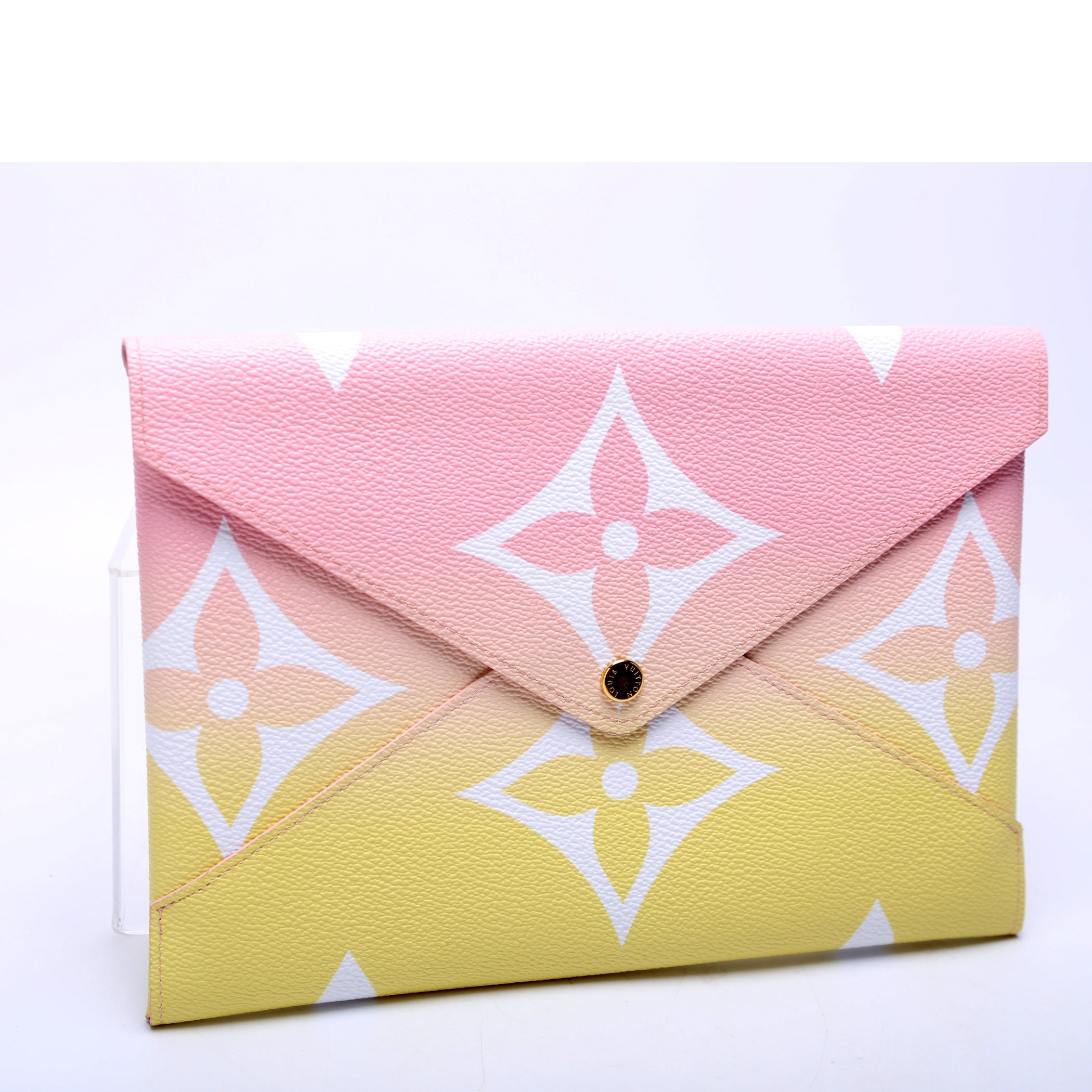 Kirigami Pouch Large By The Pool Pink/Yellow
