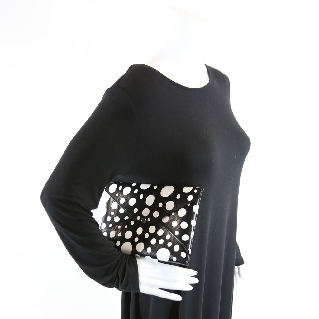 Kirigami Pouch Large Yayoi Kusama Black/White