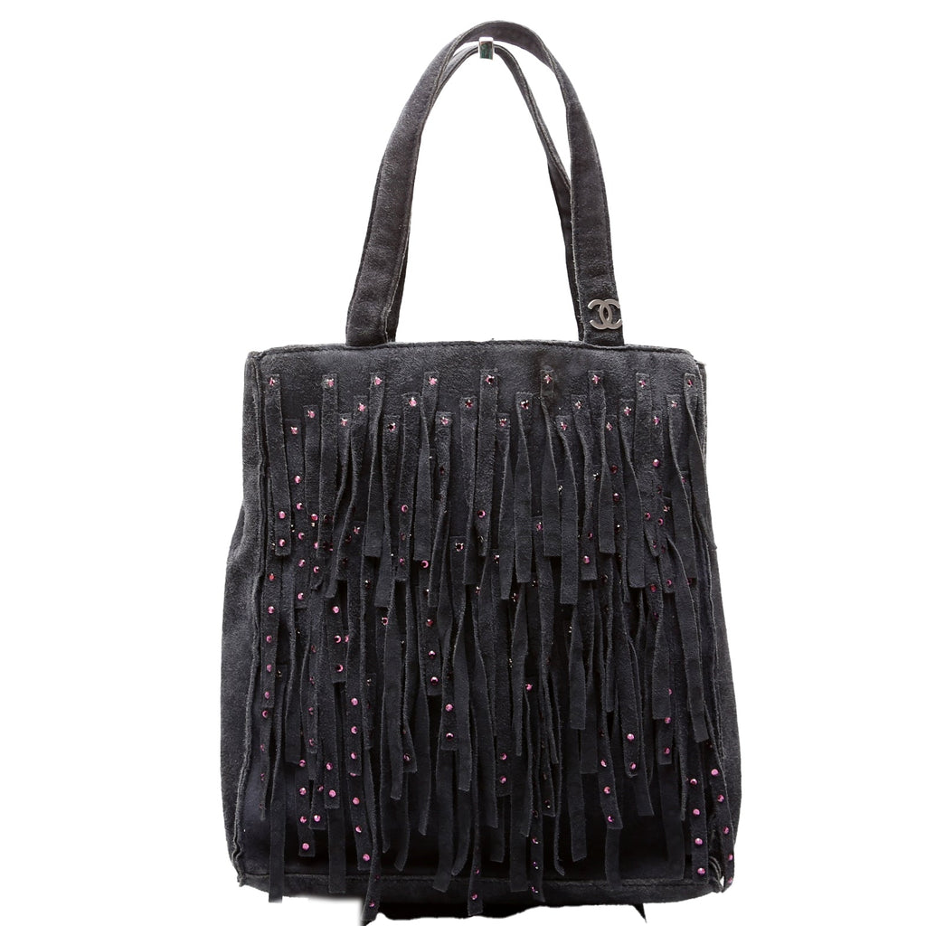 CC Suede Fringe Vintage Mini Tote 6m