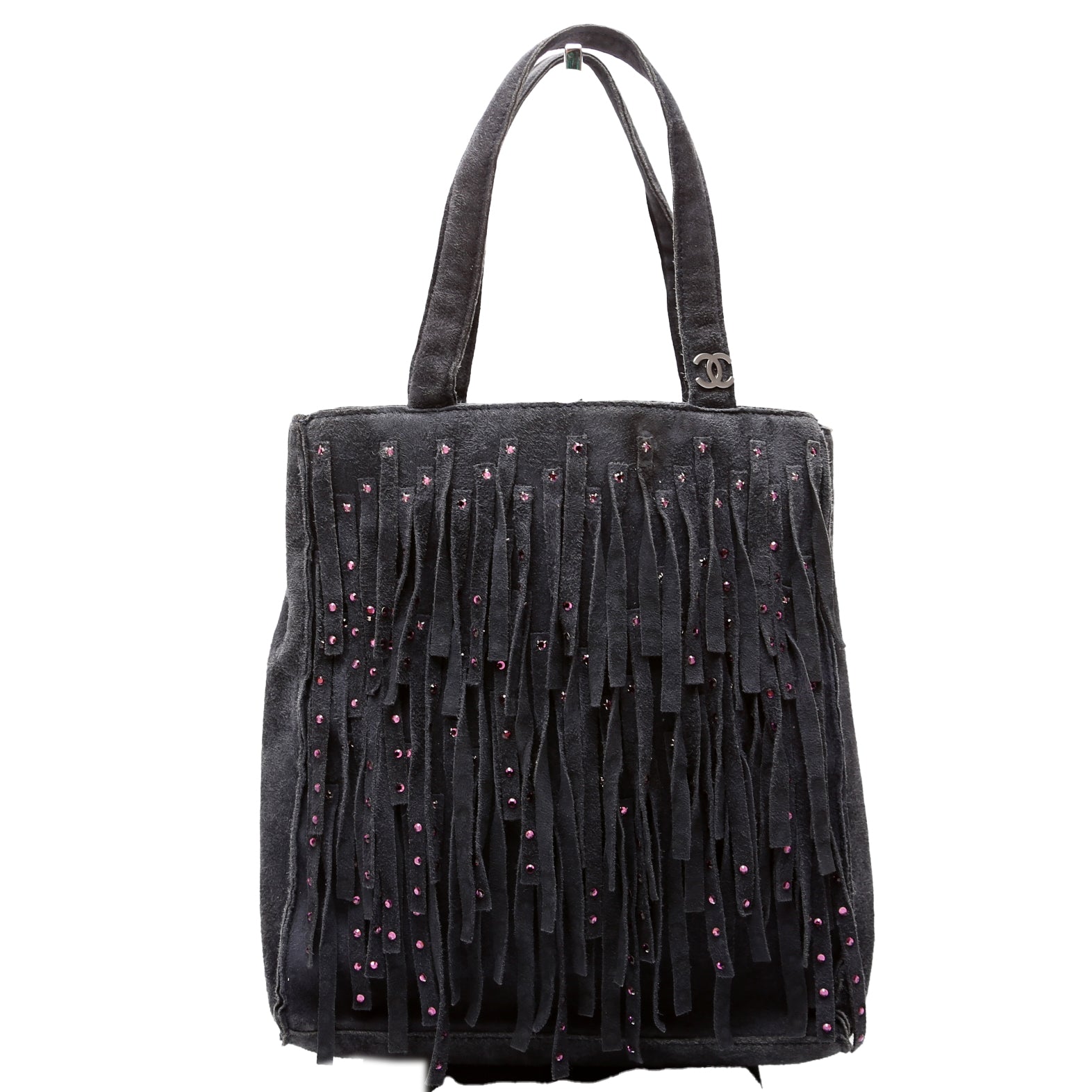 CC Suede Fringe Vintage Mini Tote 6m