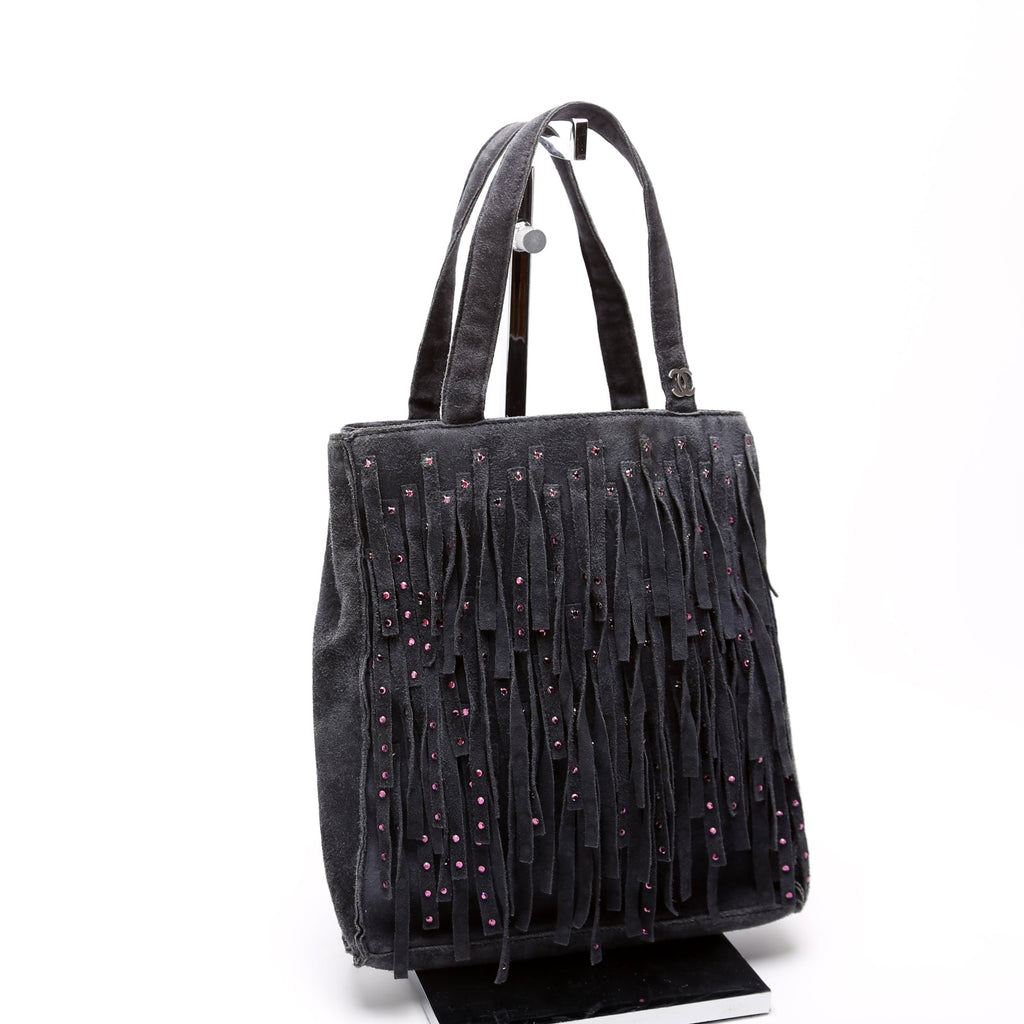 CC Suede Fringe Vintage Mini Tote 6m