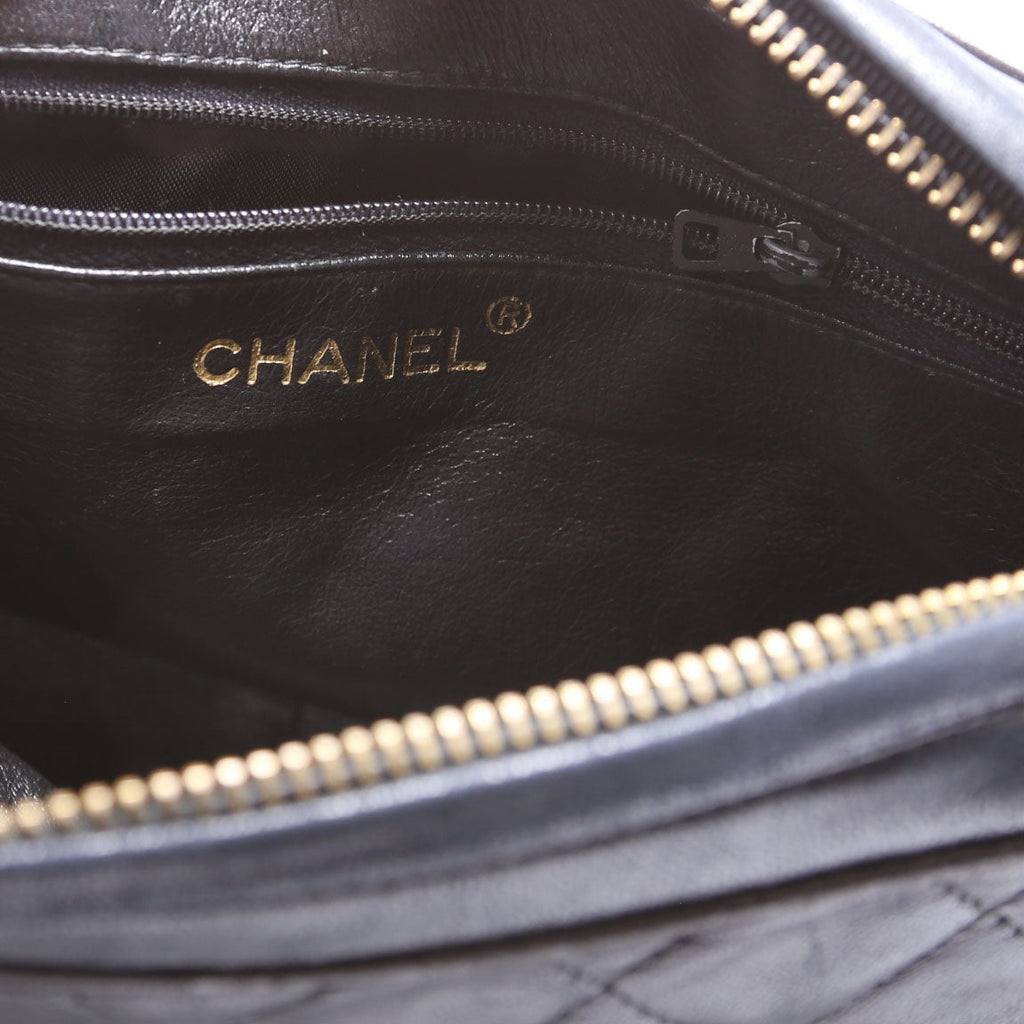 CC Diagonal Flap Tassel Camera Vintage Black
