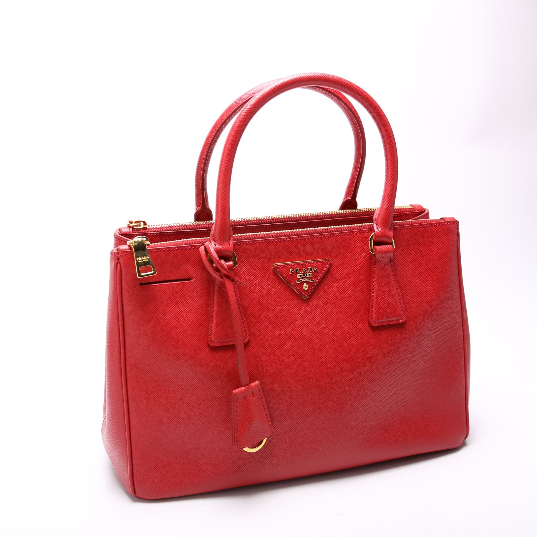 Saffiano Galleria Medium Red