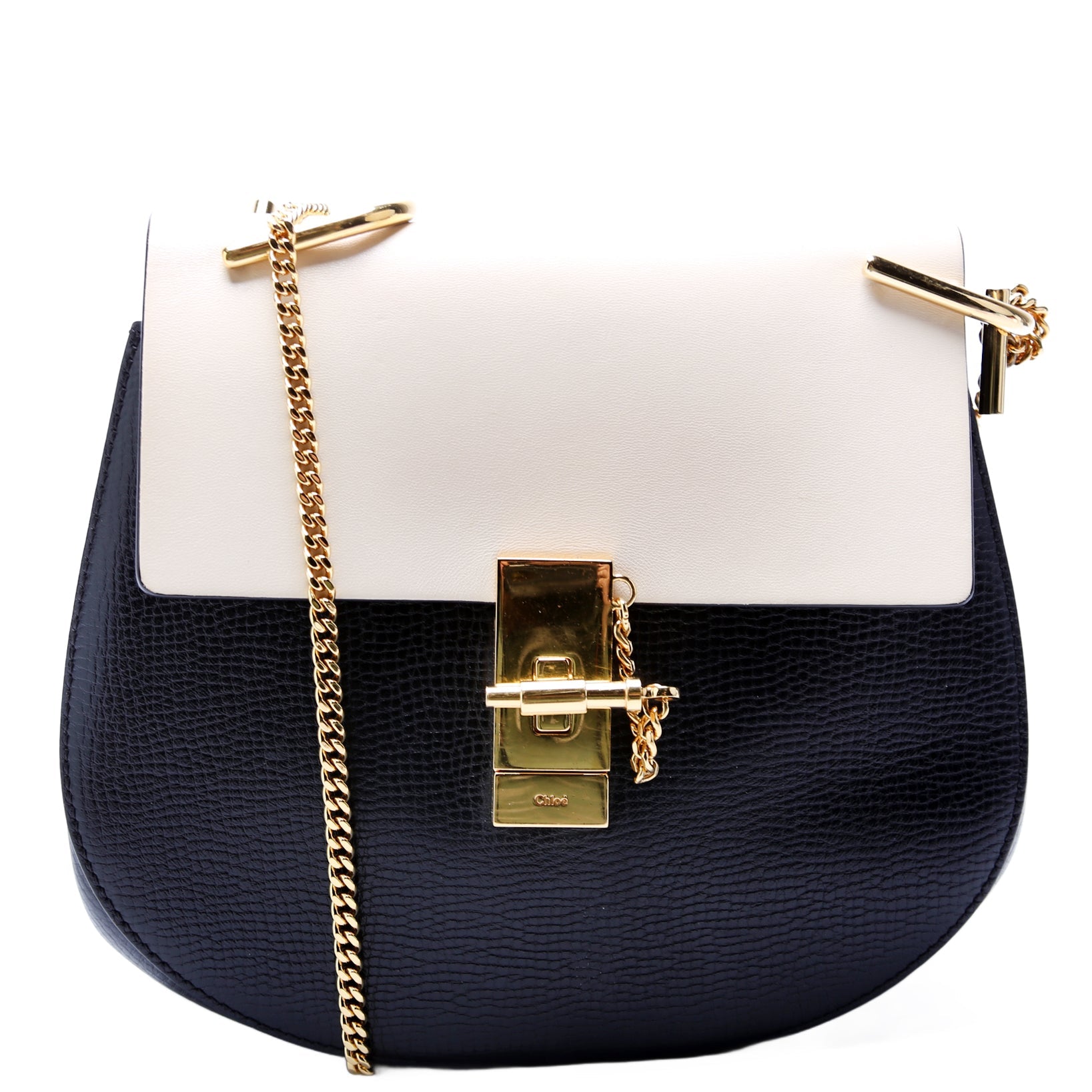 Drew Crossbody Medium Cream and Black
