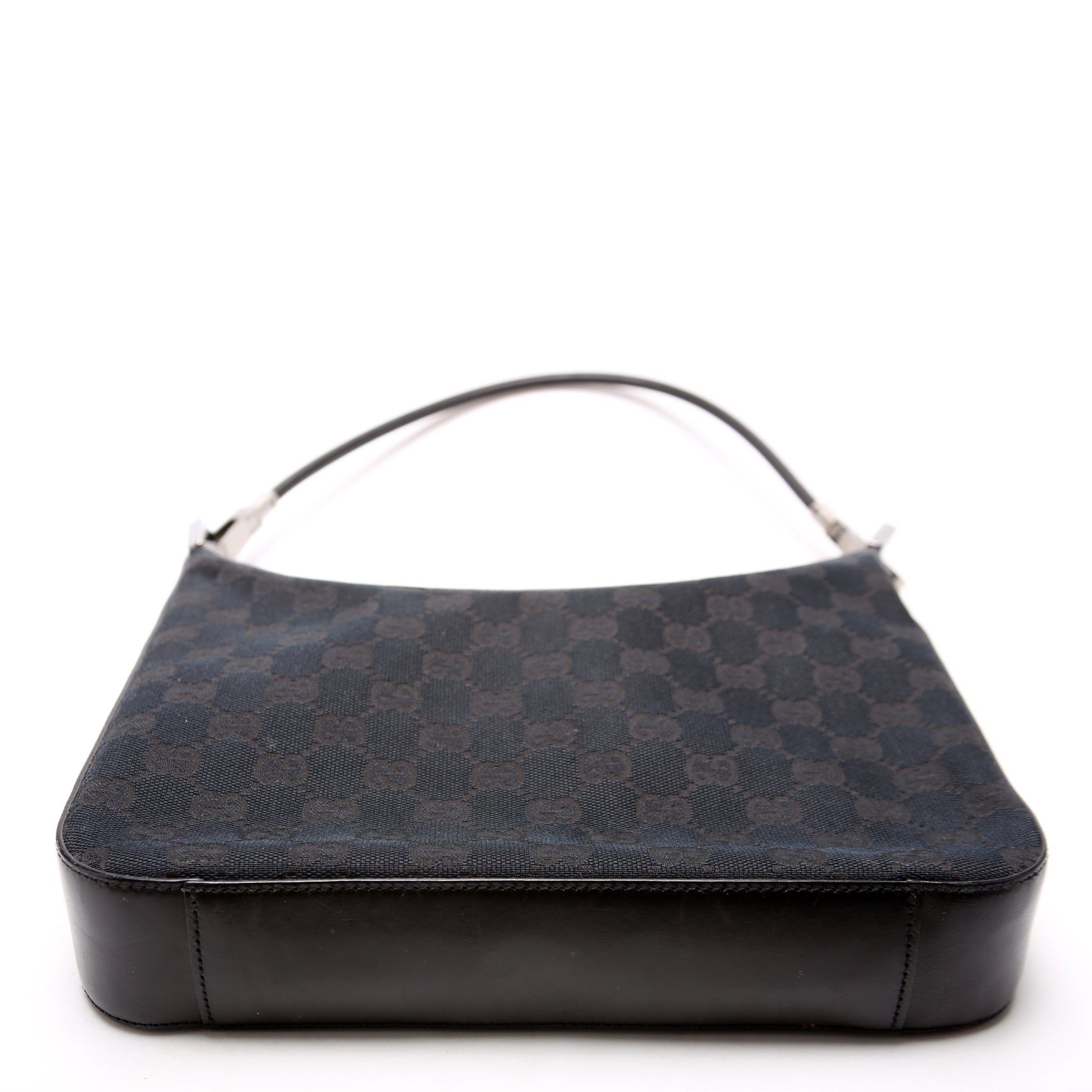 001 3812 GG Canvas Small Hobo Black