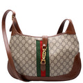 636710 Jackie 1961 GG Supreme Medium Hobo Bag Brown