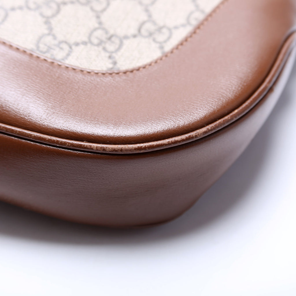 636710 Jackie 1961 GG Supreme Medium Hobo Bag Brown