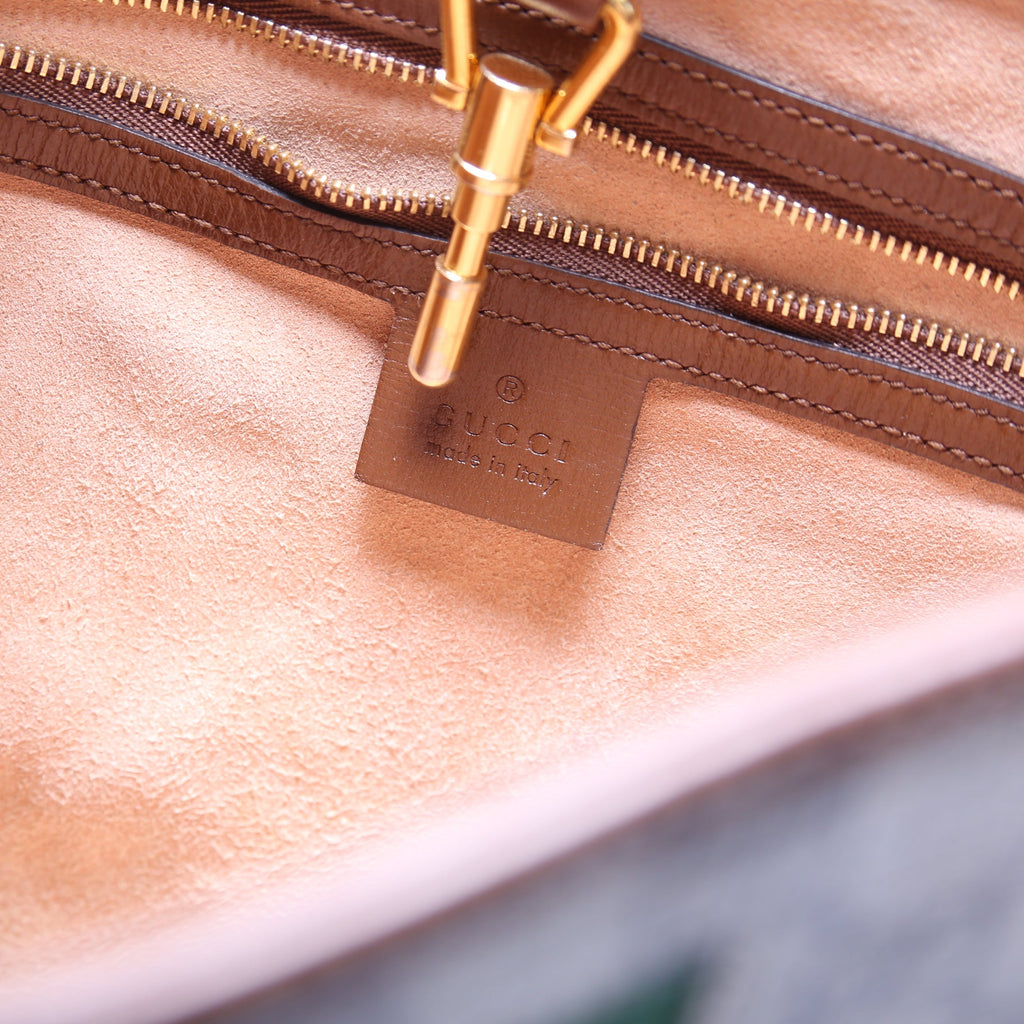 636710 Jackie 1961 GG Supreme Medium Hobo Bag Brown