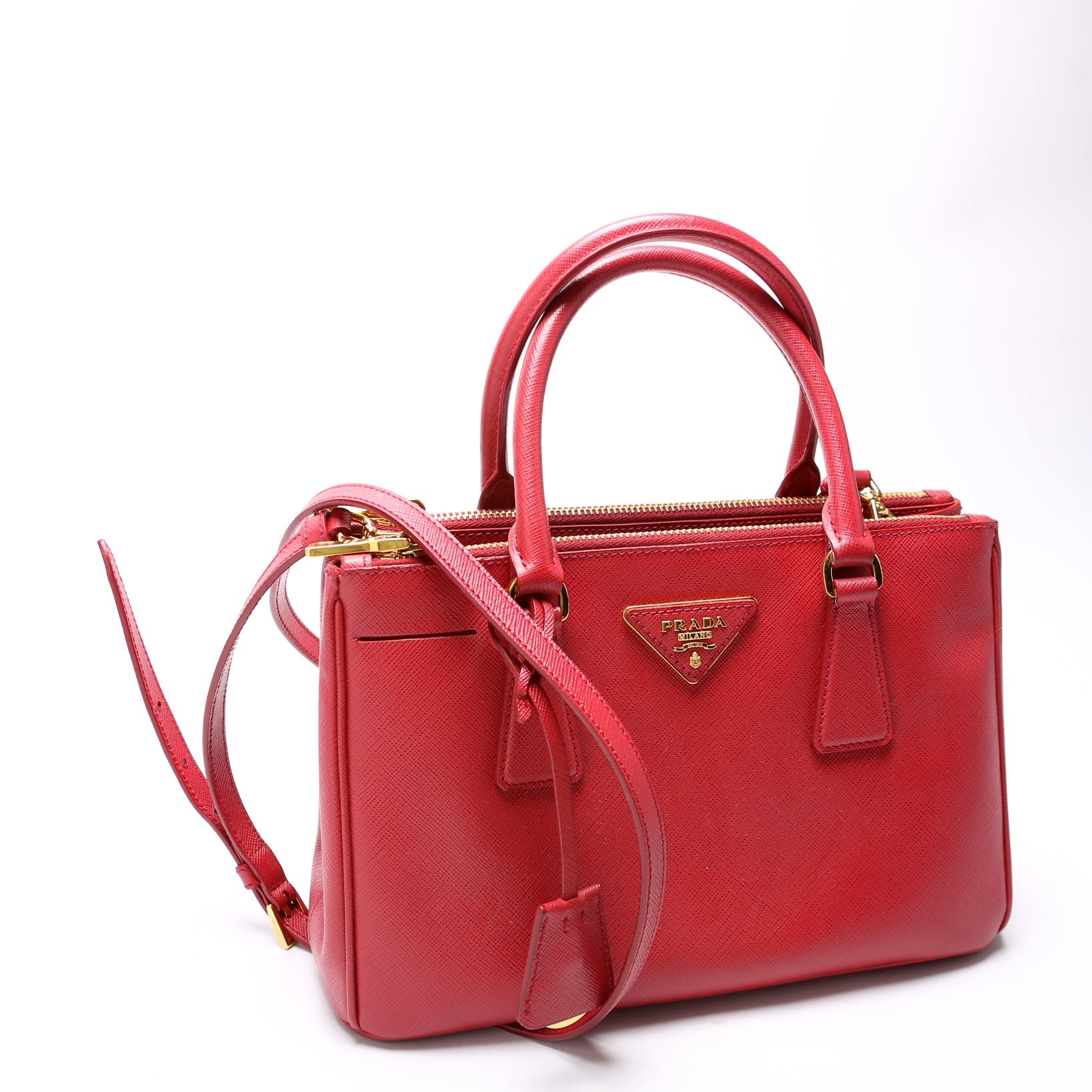 Saffiano Galleria Small Red