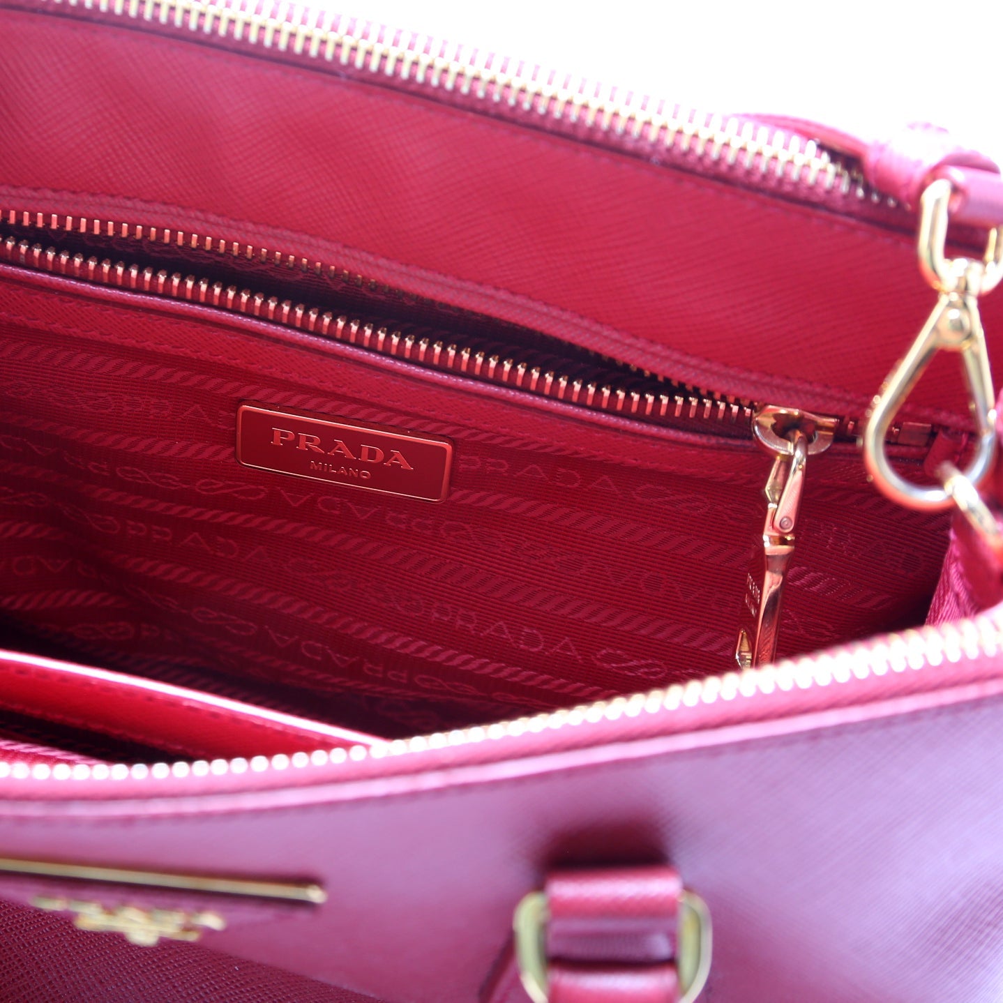 Saffiano Galleria Small Red