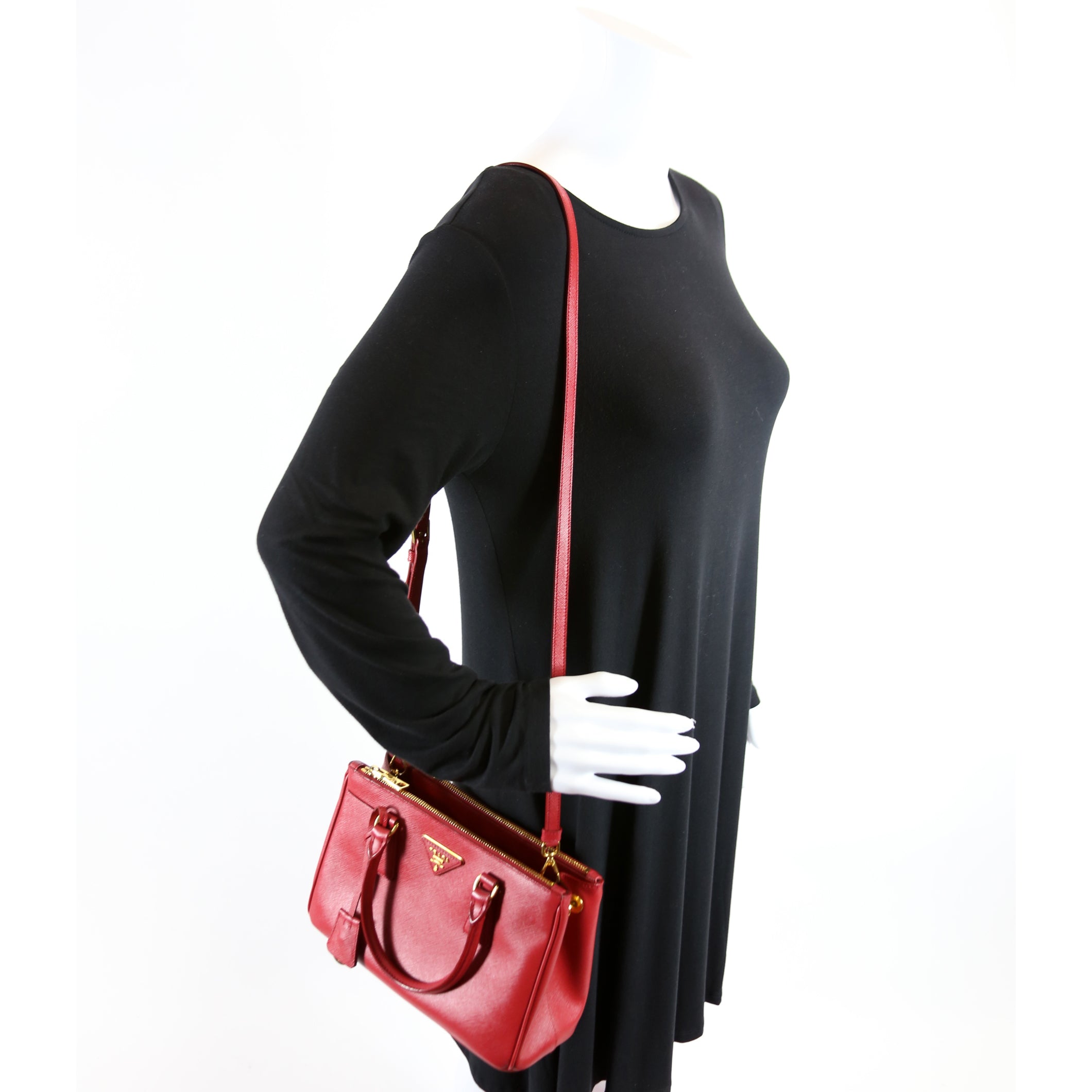 Saffiano Galleria Small Red