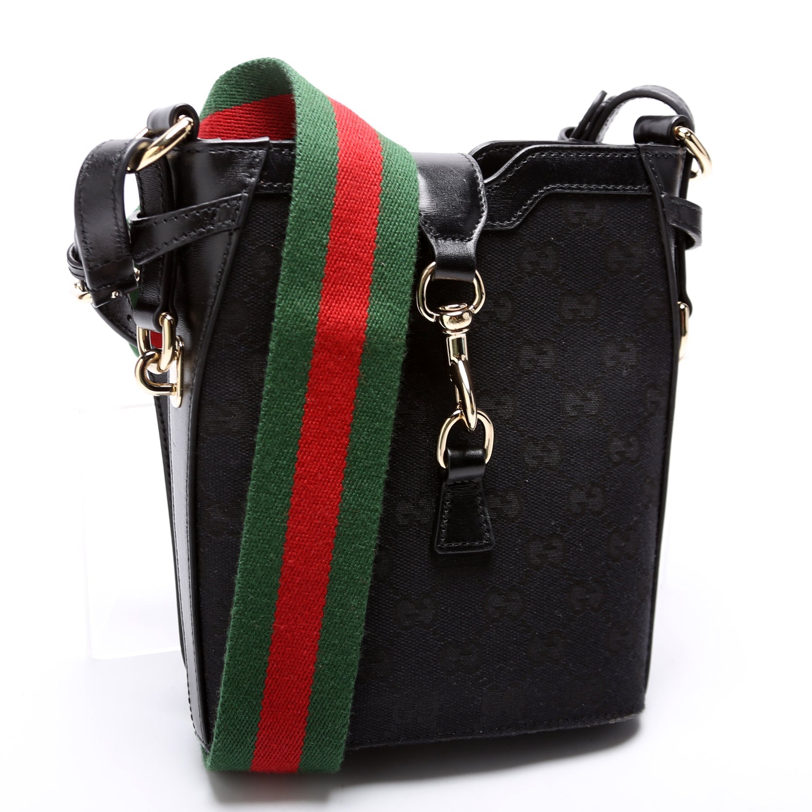 Gucci Gucci Canvas Mini Bucket Shoulder Bag