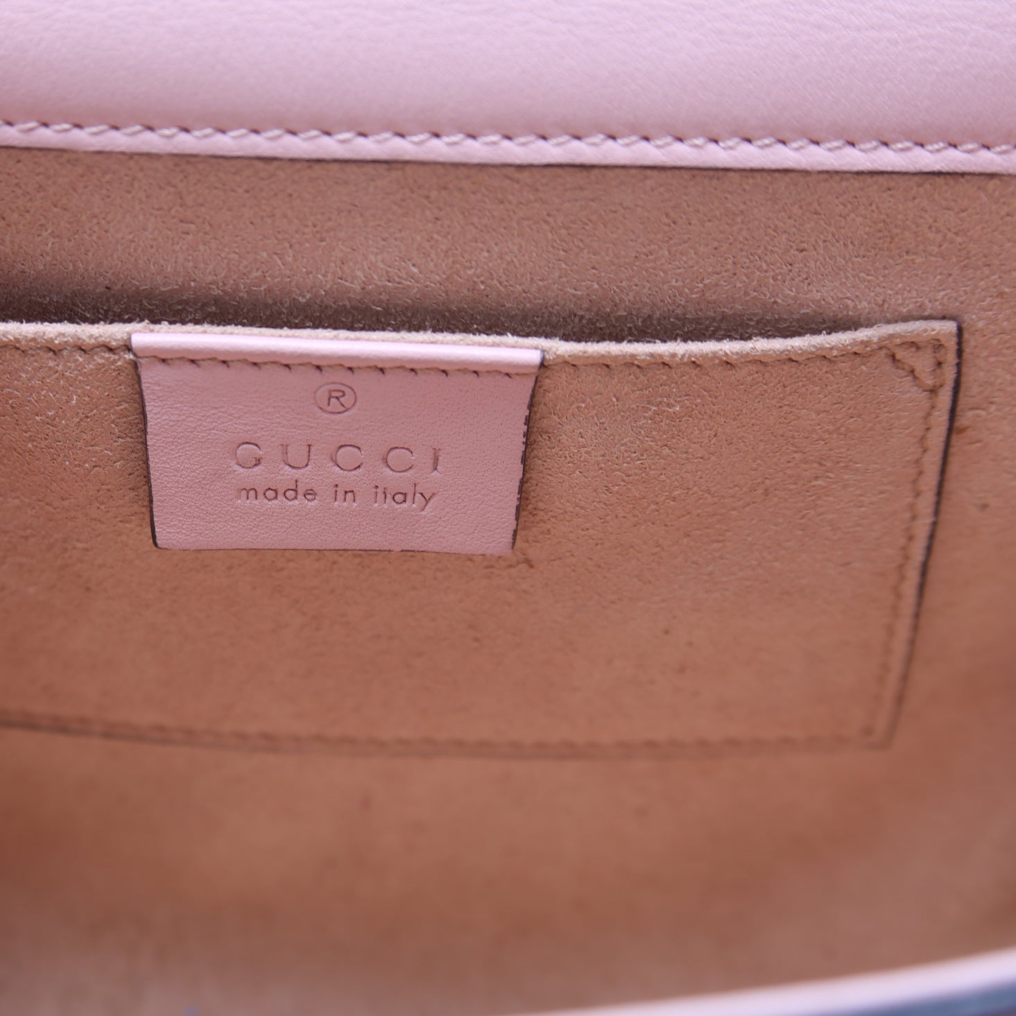 ON HOLD 432182 Padlock Embroidered Star Leather Small Pink