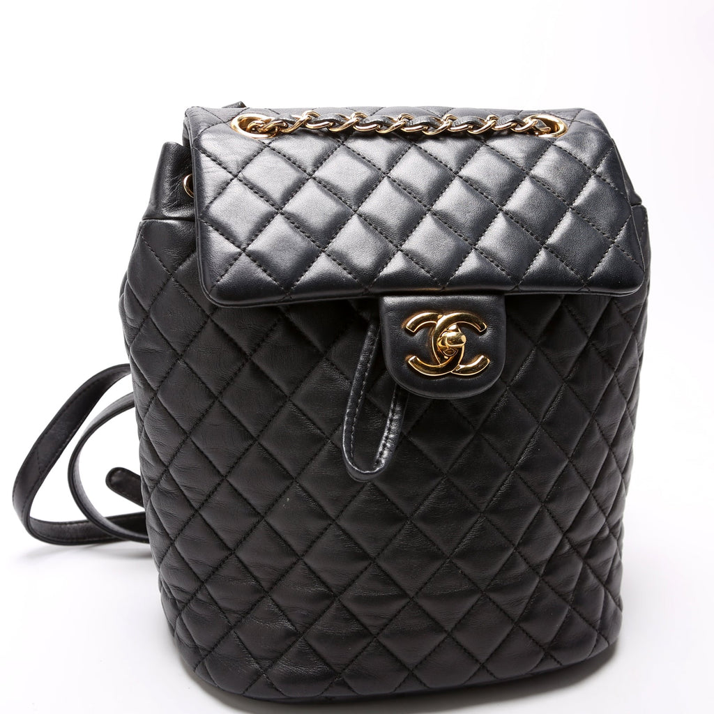 Urban Spirit Backpack Small Lambskin Black