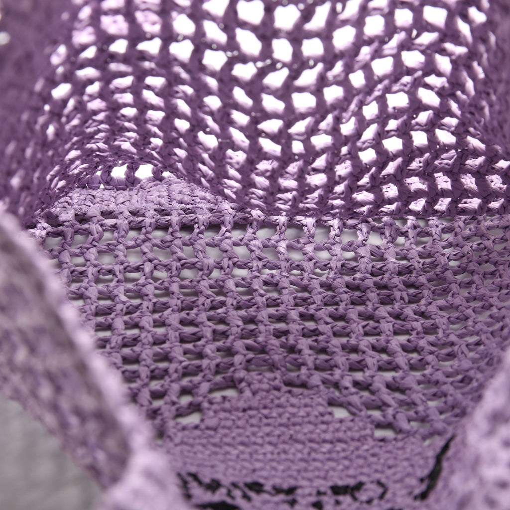 Prada Raffia Crochet Tote Bag