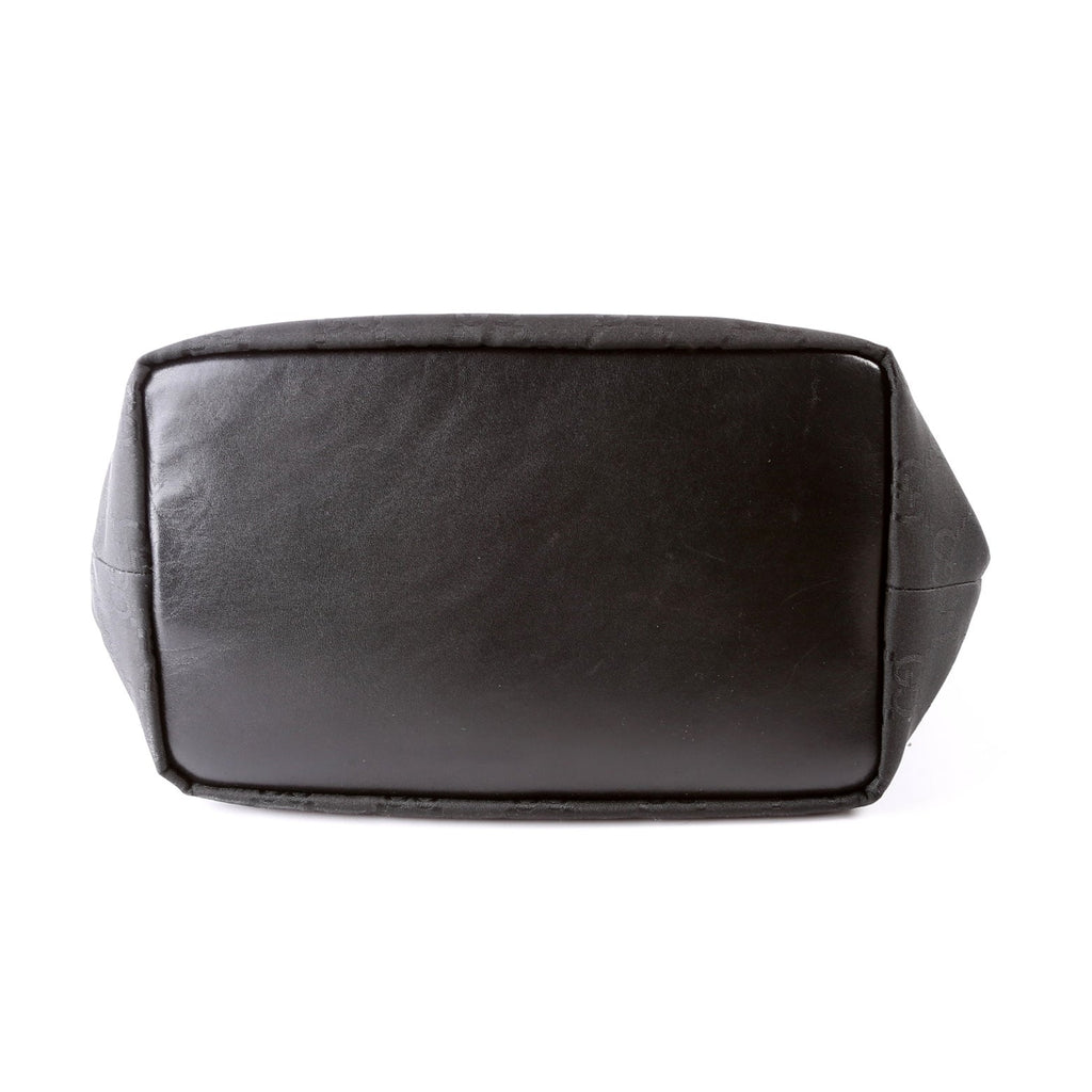 000-0531 GG Nylon Bamboo Hobo Black