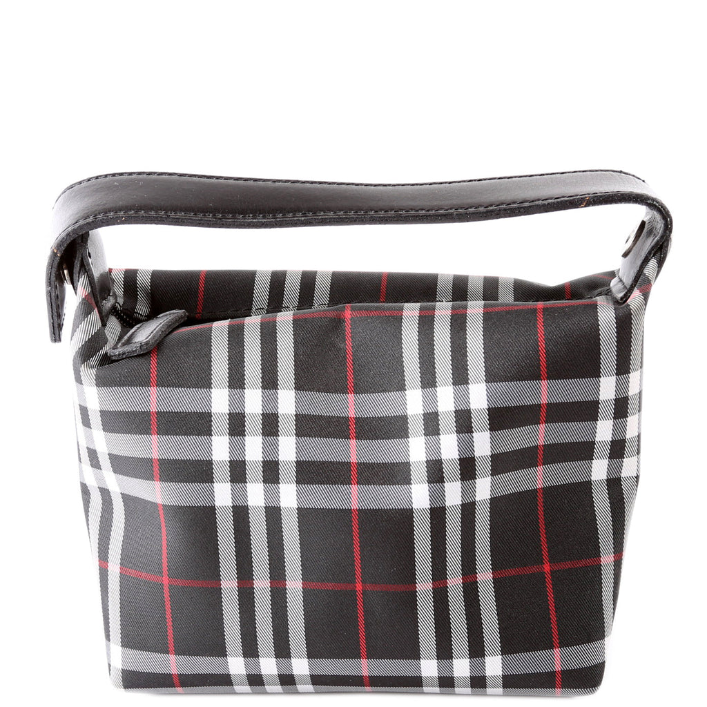 Nova Check Pouch Leather/Nylon Black