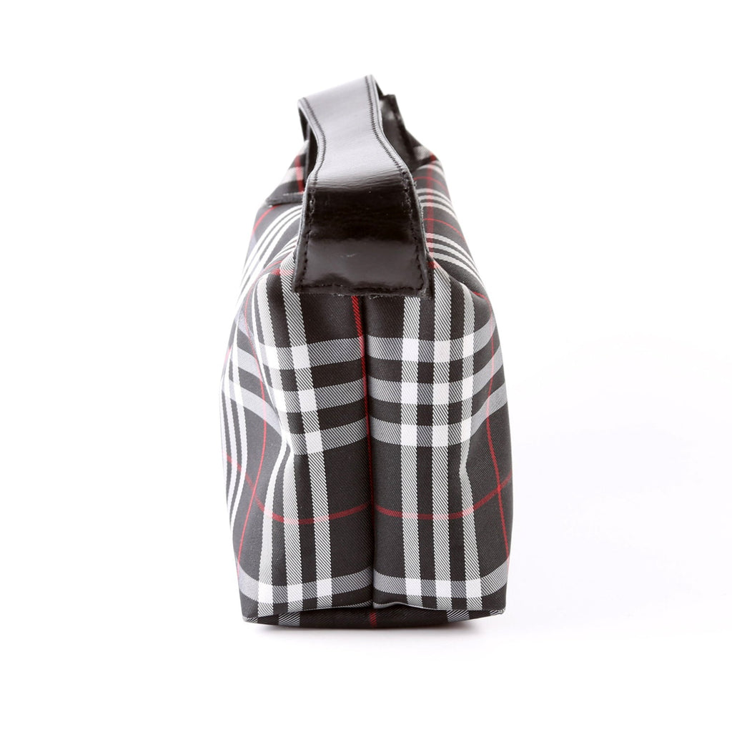 Nova Check Pouch Leather/Nylon Black