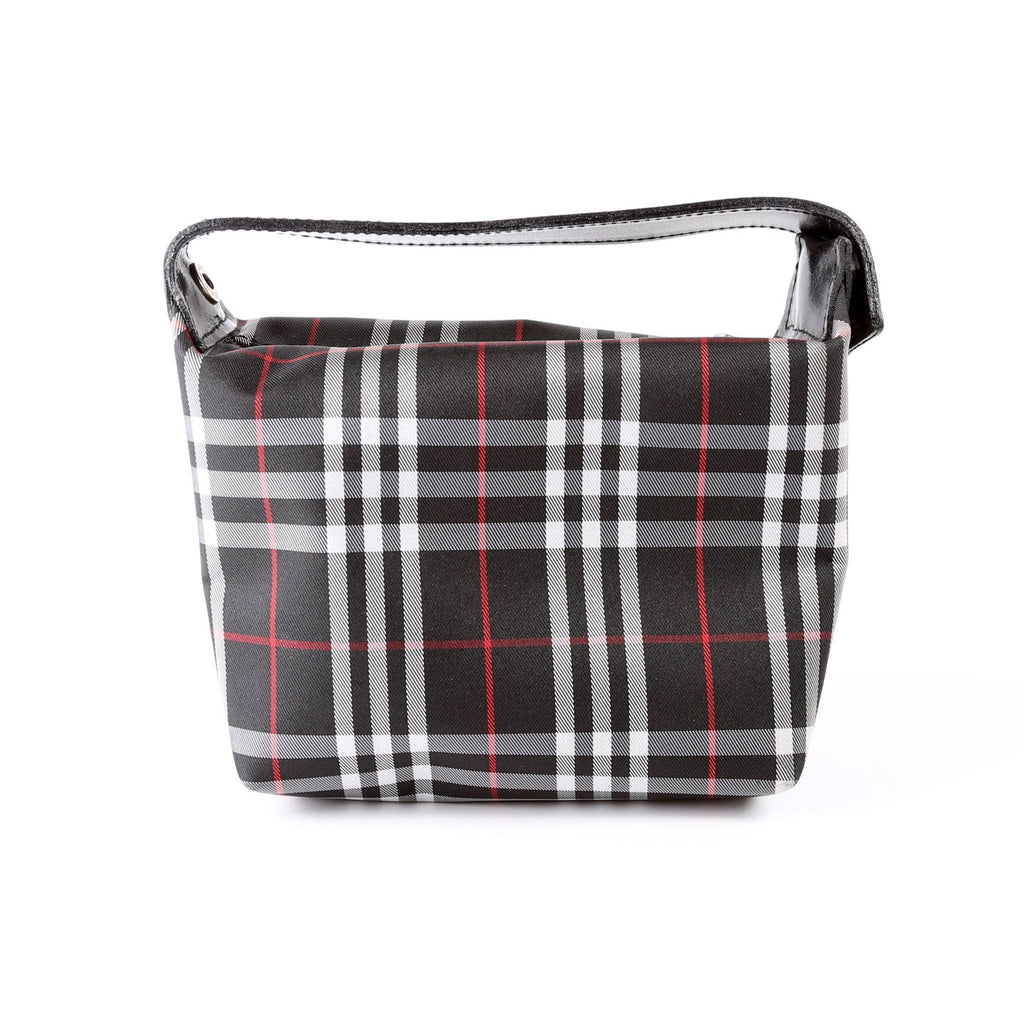 Nova Check Pouch Leather/Nylon Black
