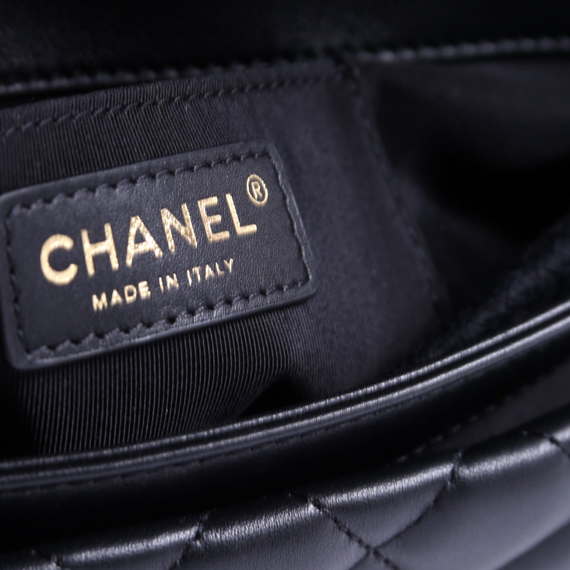 Fold Up Again Quilted Lambskin Clutch 23 Black