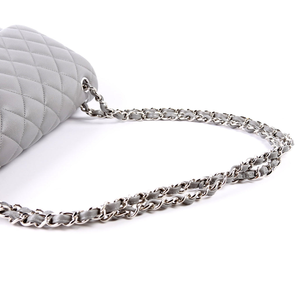 Classic Flap Jumbo Caviar 24M Grey
