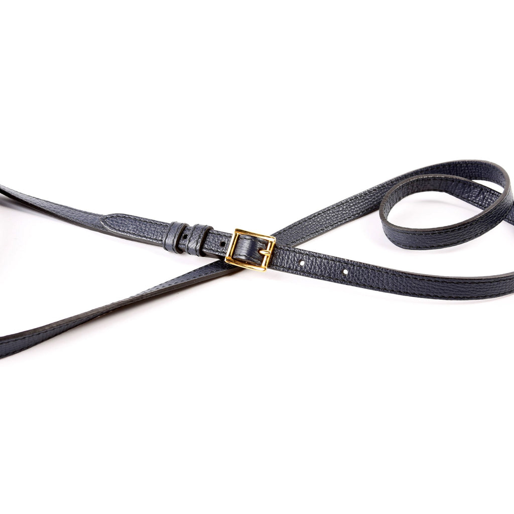 Camberley House Check/Leather Top Handle 4061174 Navy/Brown
