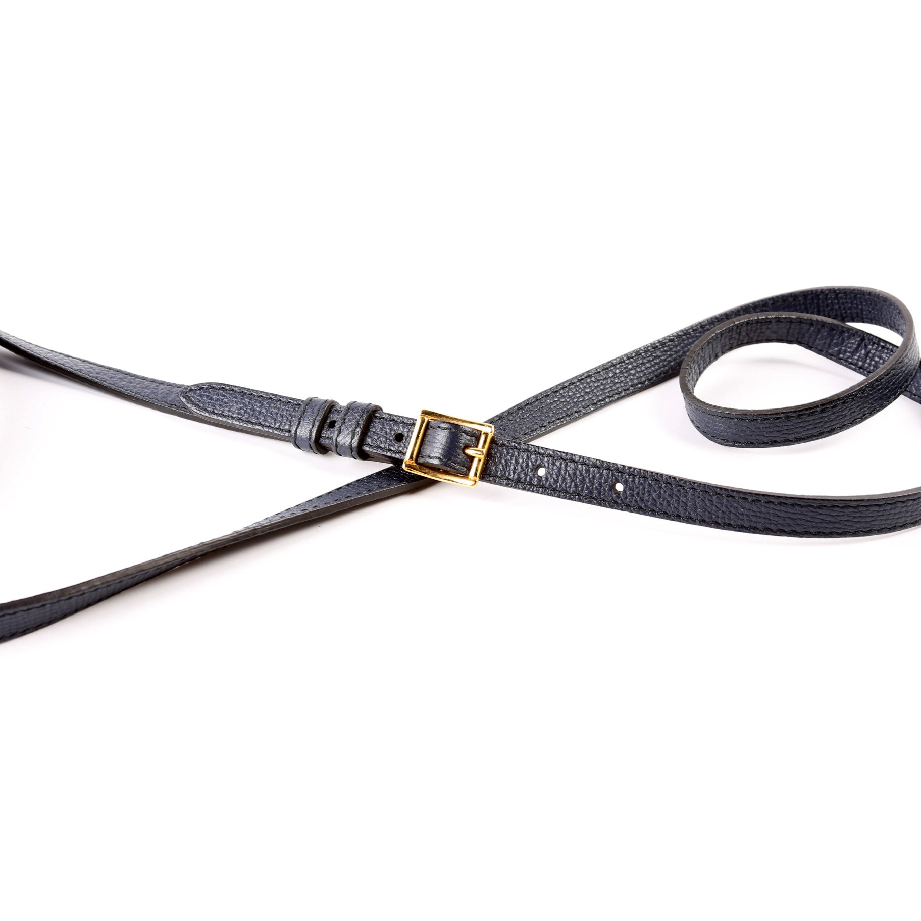 Camberley House Check/Leather Top Handle 4061174 Navy/Brown