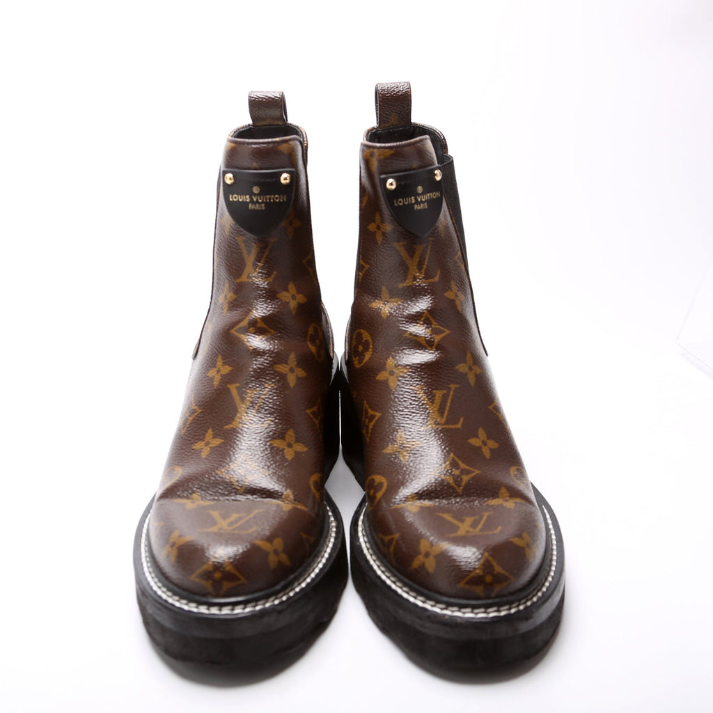 Beaubourg Monogram Ankle Boots Size 38.5