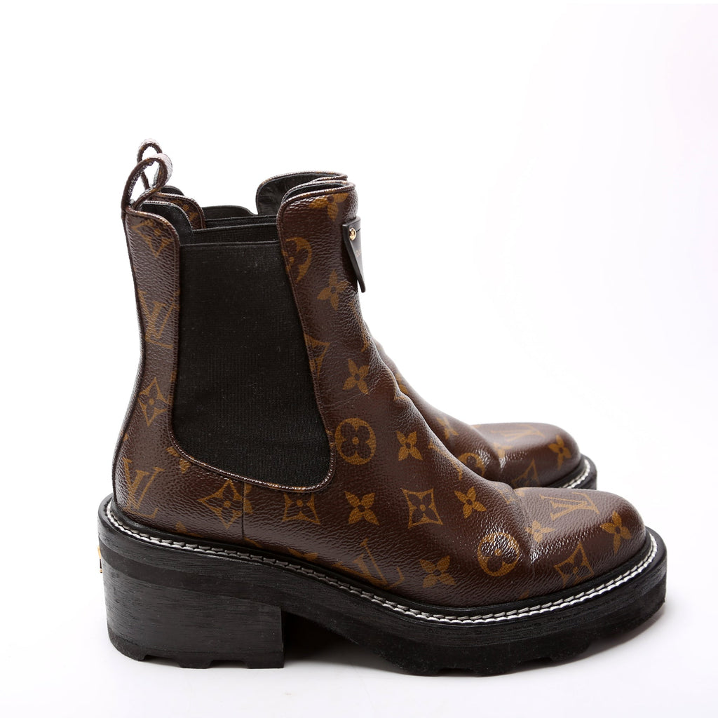 Beaubourg Monogram Ankle Boots Size 38.5