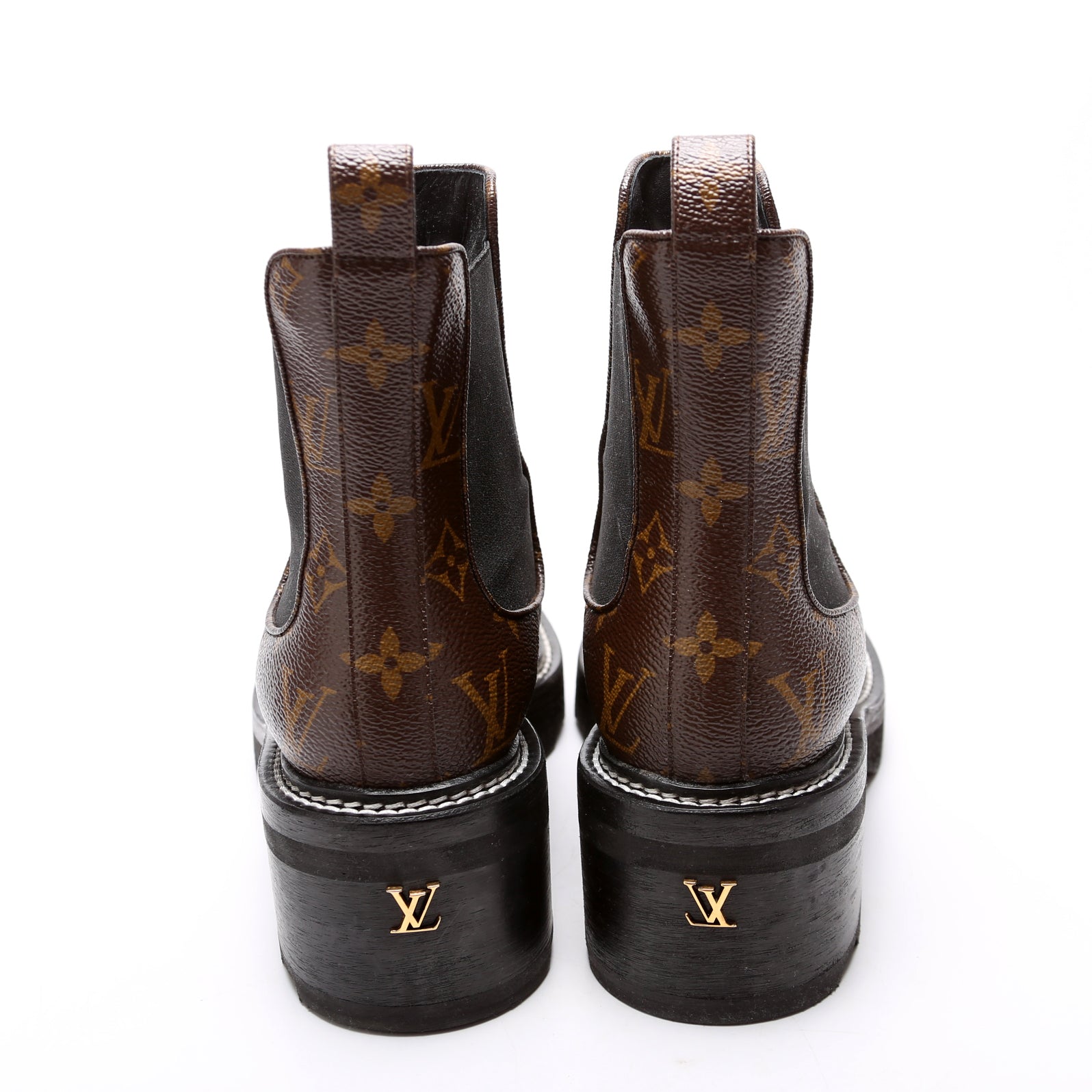 Beaubourg Monogram Ankle Boots Size 38.5
