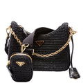 1BH204 Raffia Re-Edition 2005 Shoulder Bag