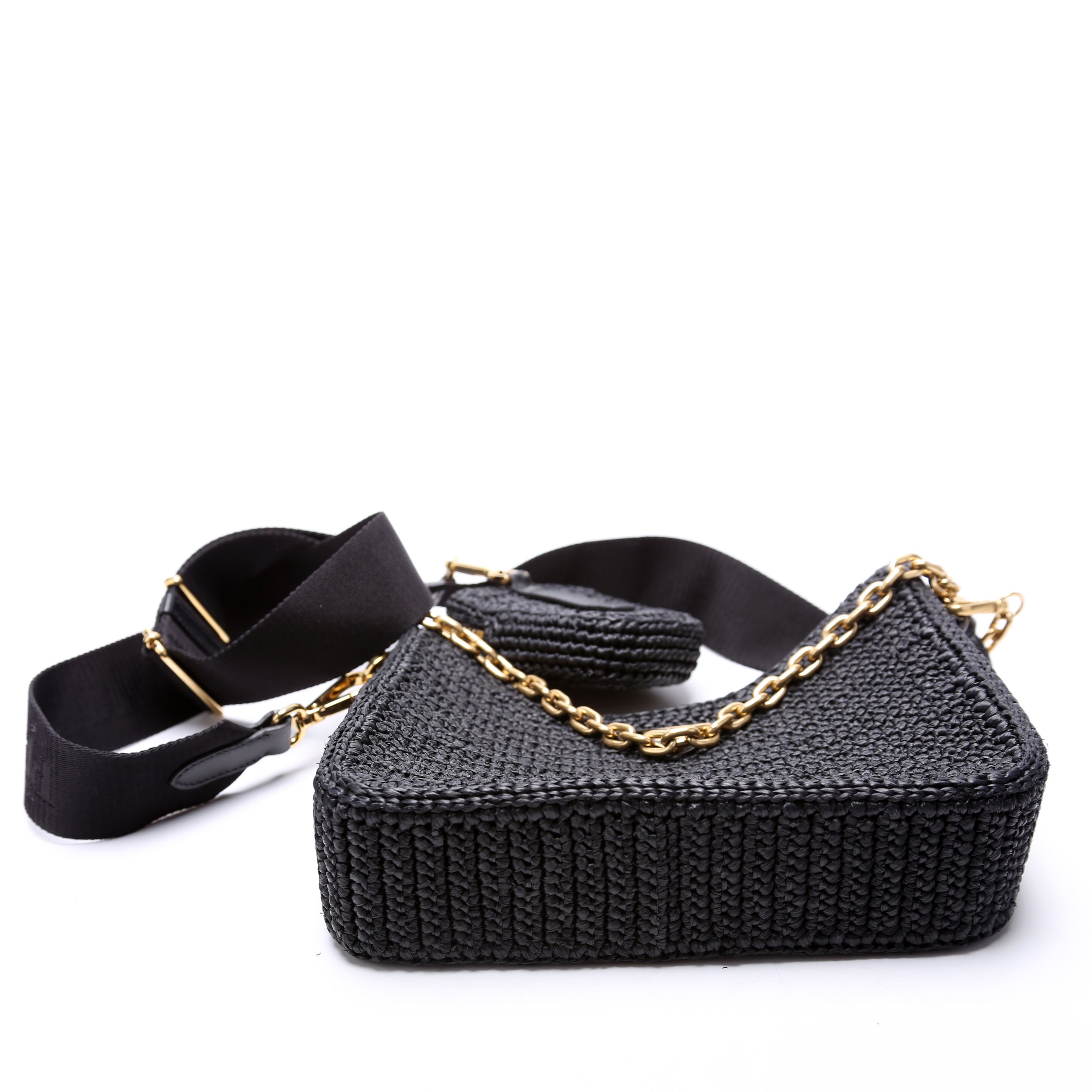 1BH204 Raffia Re-Edition 2005 Shoulder Bag