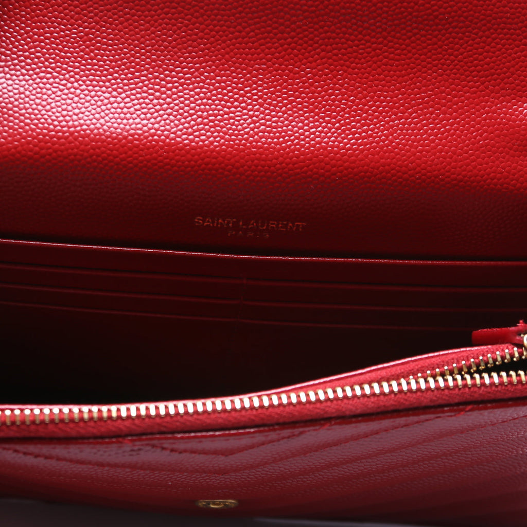 Envelope Chain Wallet Red