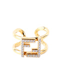 Crystal FF Ring Size 7.5 Gold