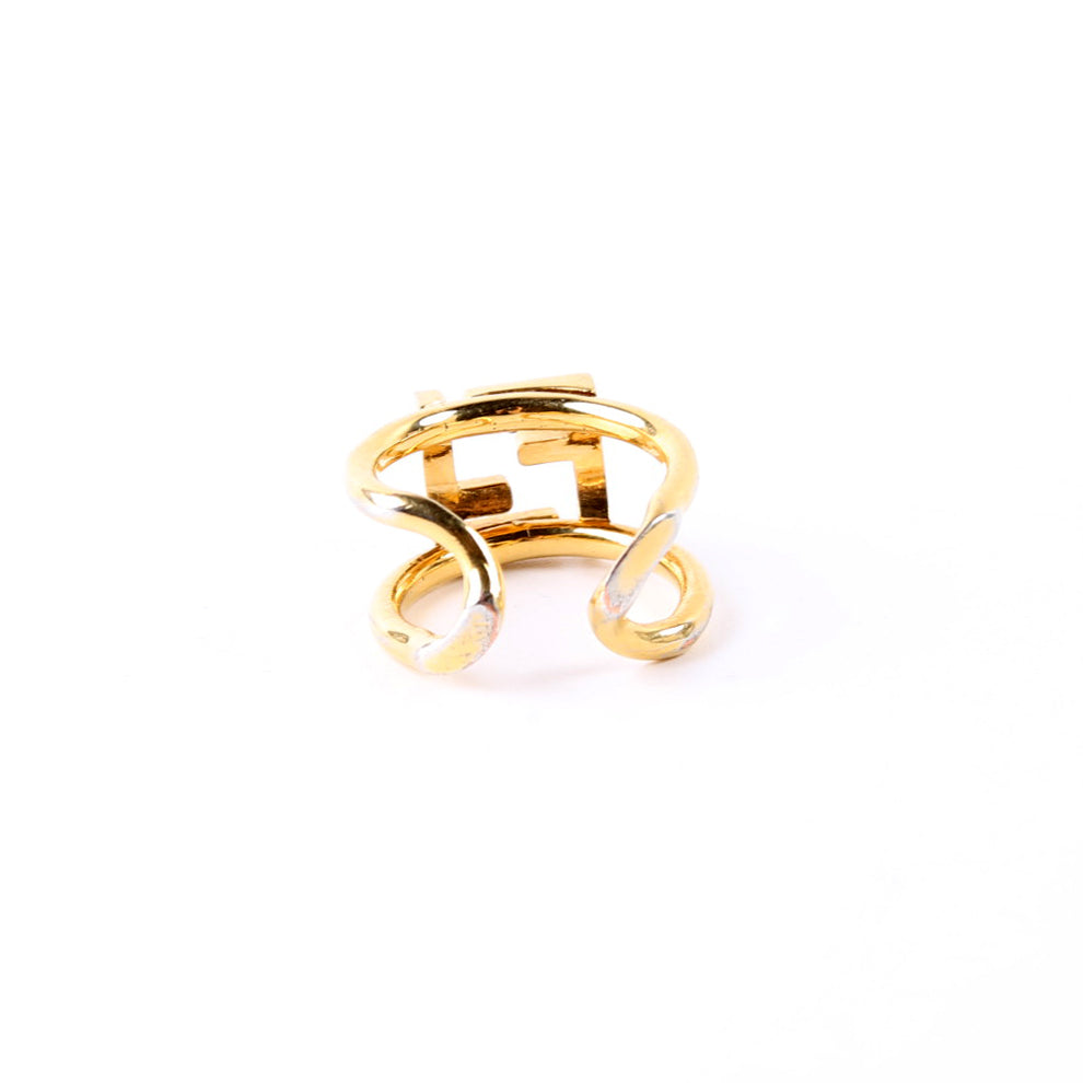Crystal FF Ring Size 7.5 Gold