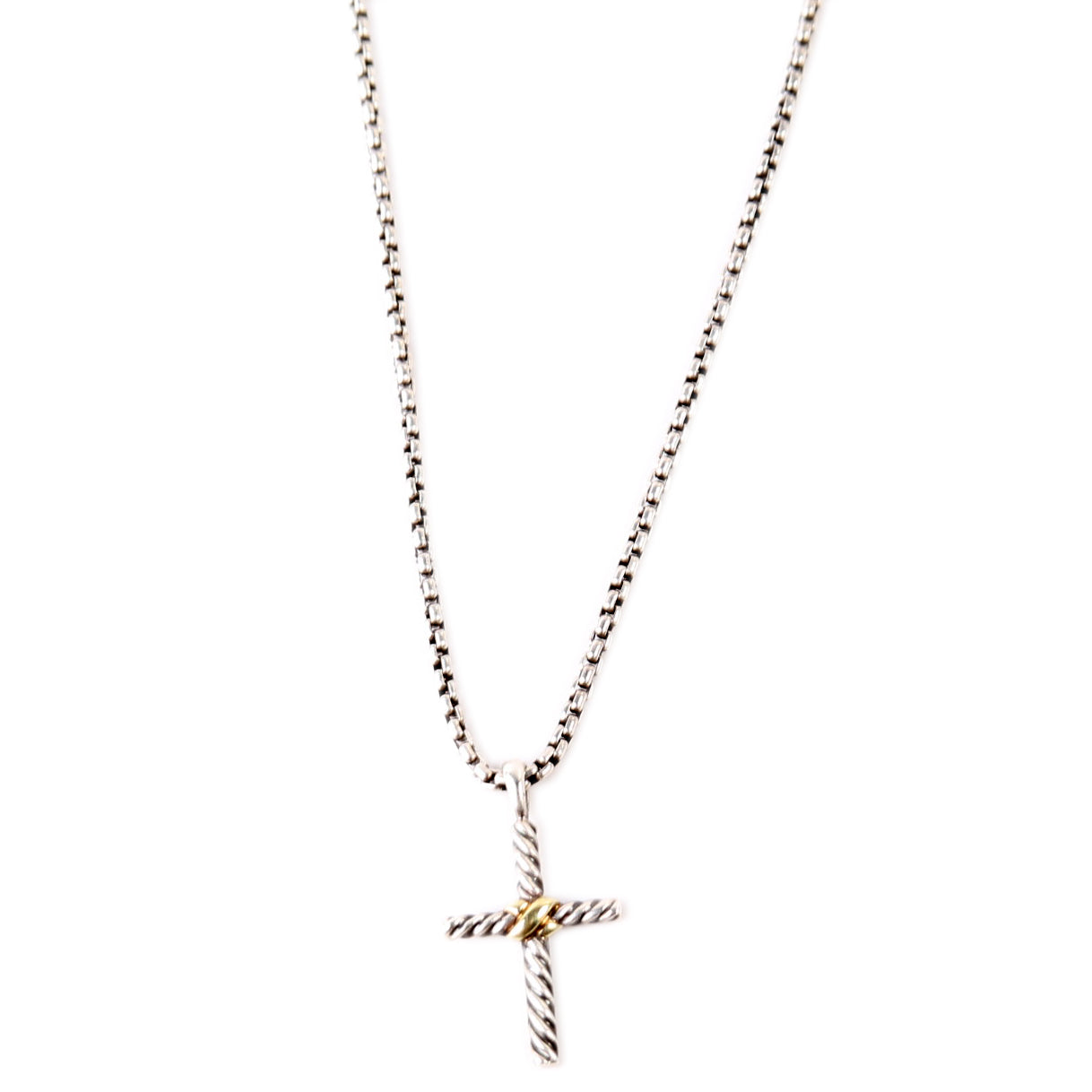 Petite X Cross Necklace 925/585